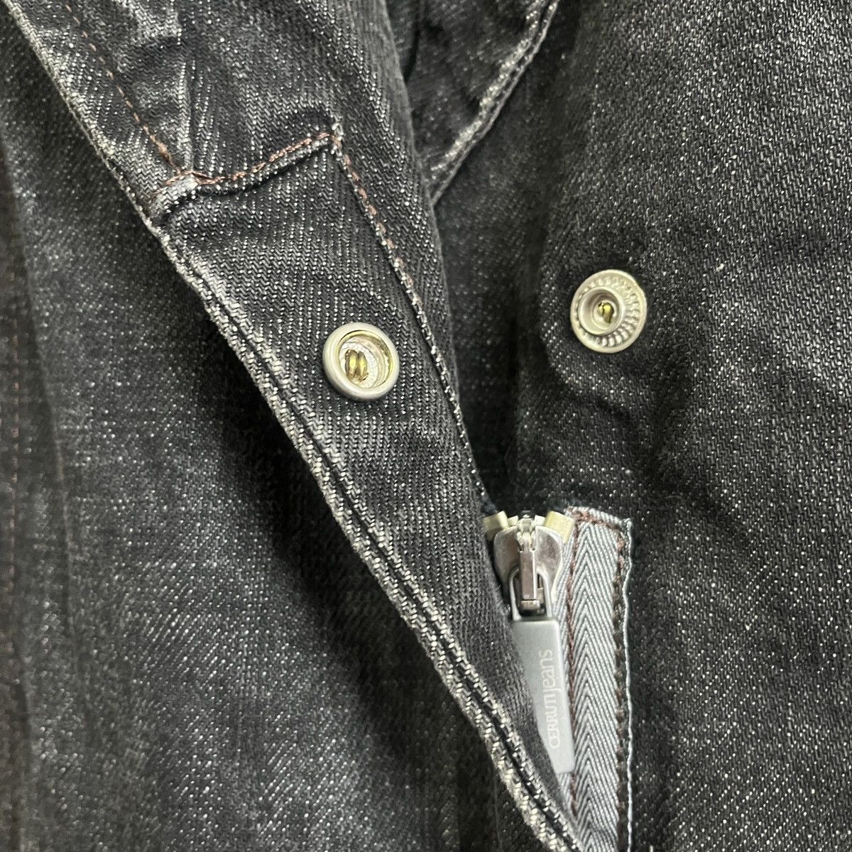 Black Vintage Cerruti Jeans Quilted Italian Jacket - 11