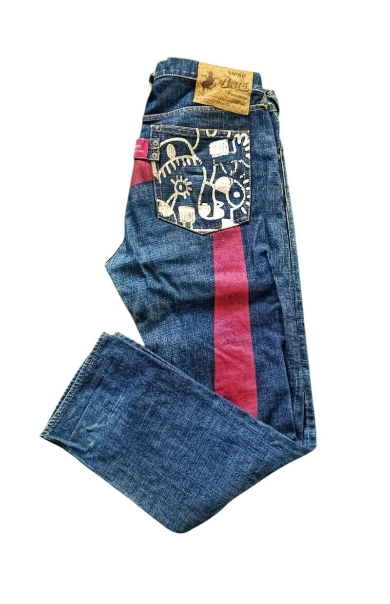 Evisu paris daicock jeans big logo - 1