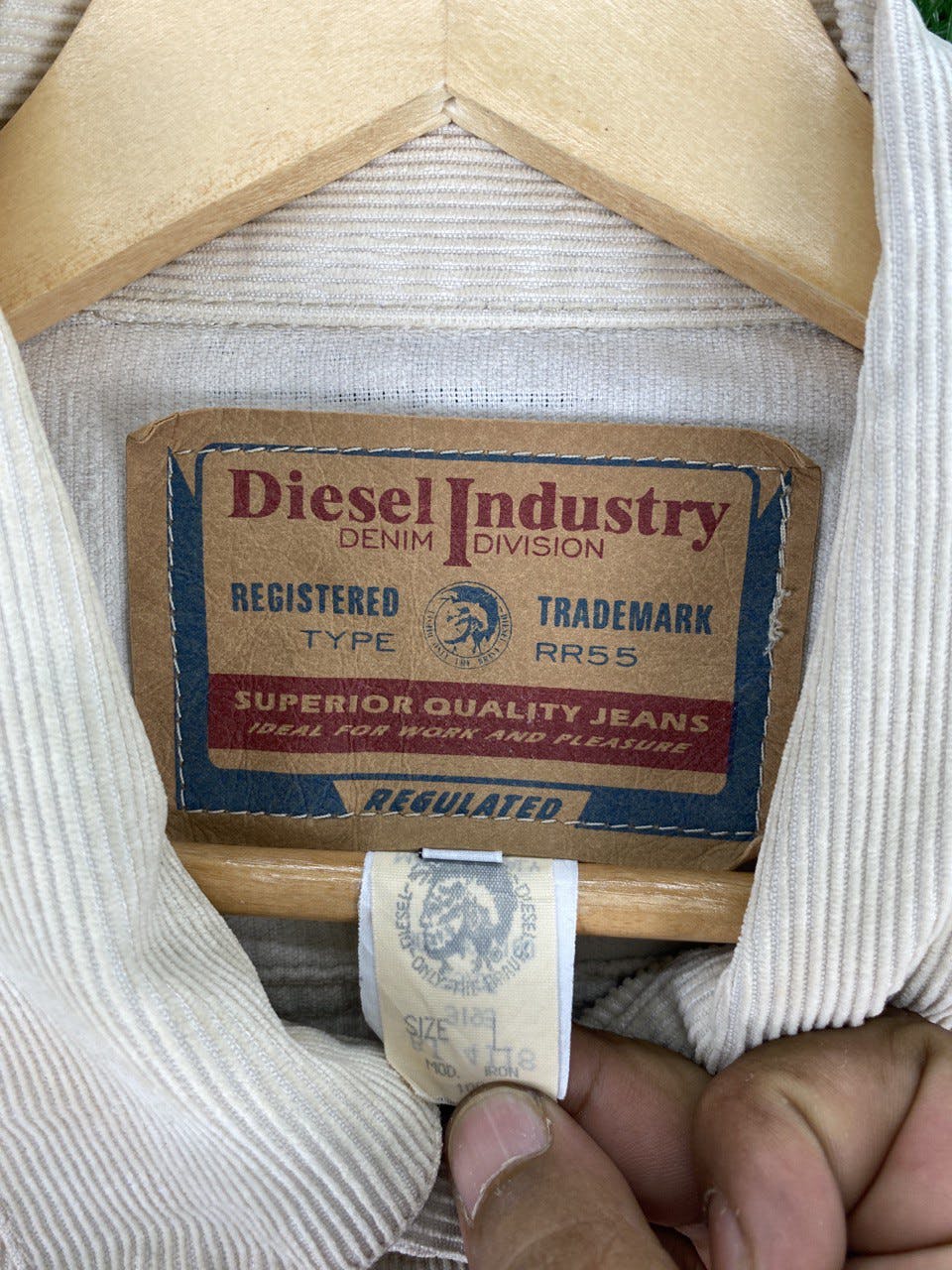 Vintage Diesel Cuduroy Jacket Sun Faded - 5