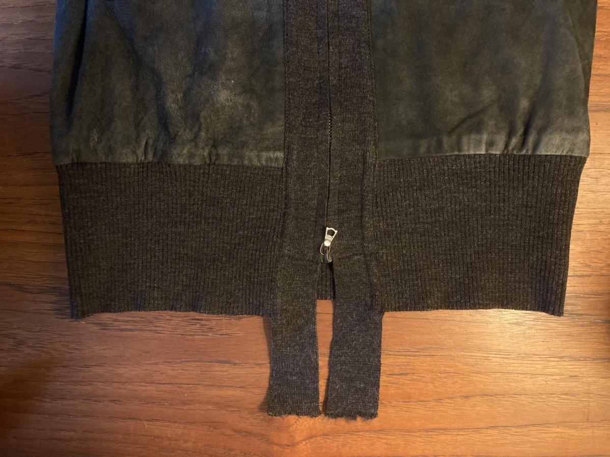 Wool lined leather hoodie - 10