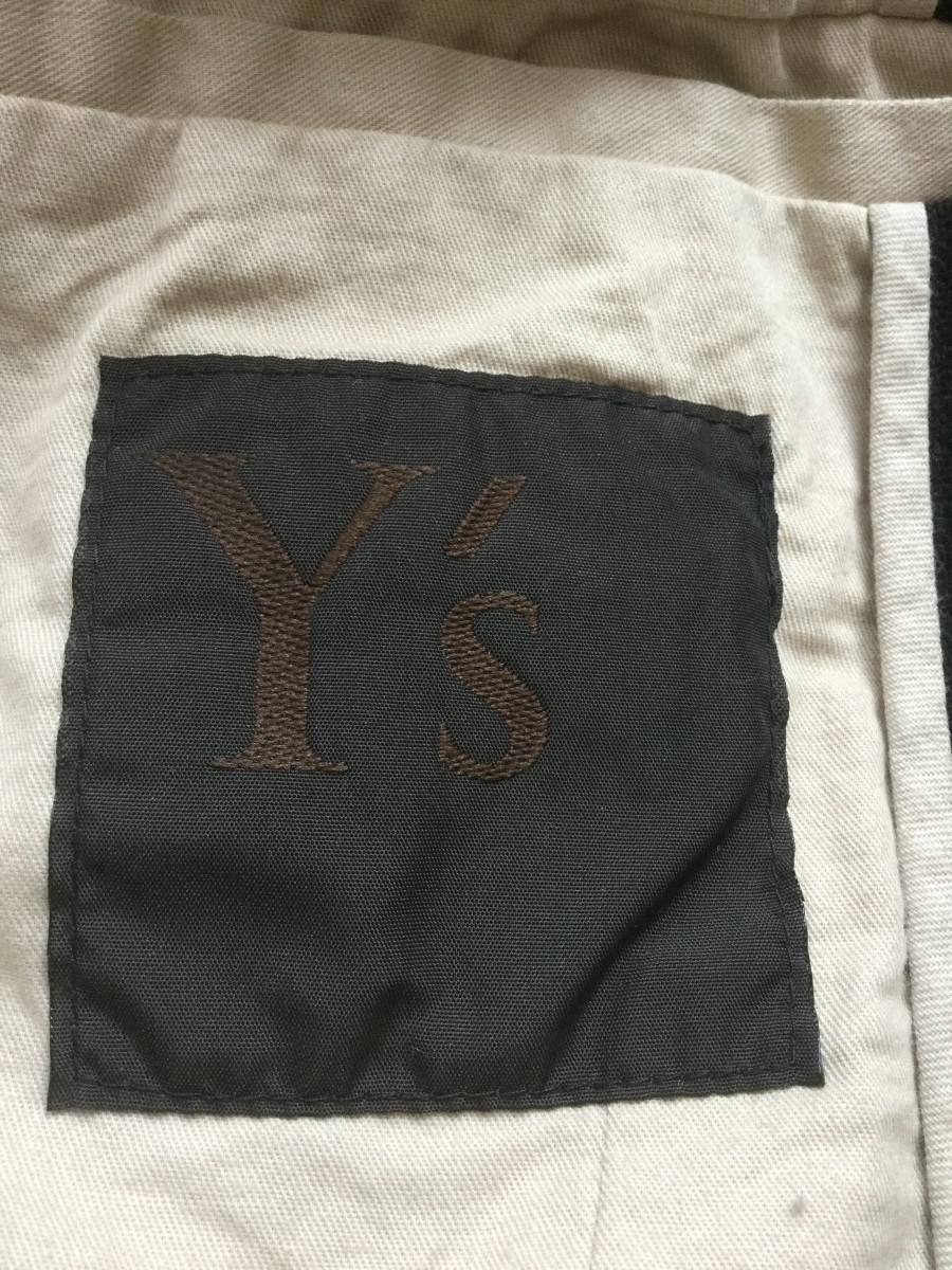 NEW ARCHIVE Y's asymmetric double breasted belted jacket - 6