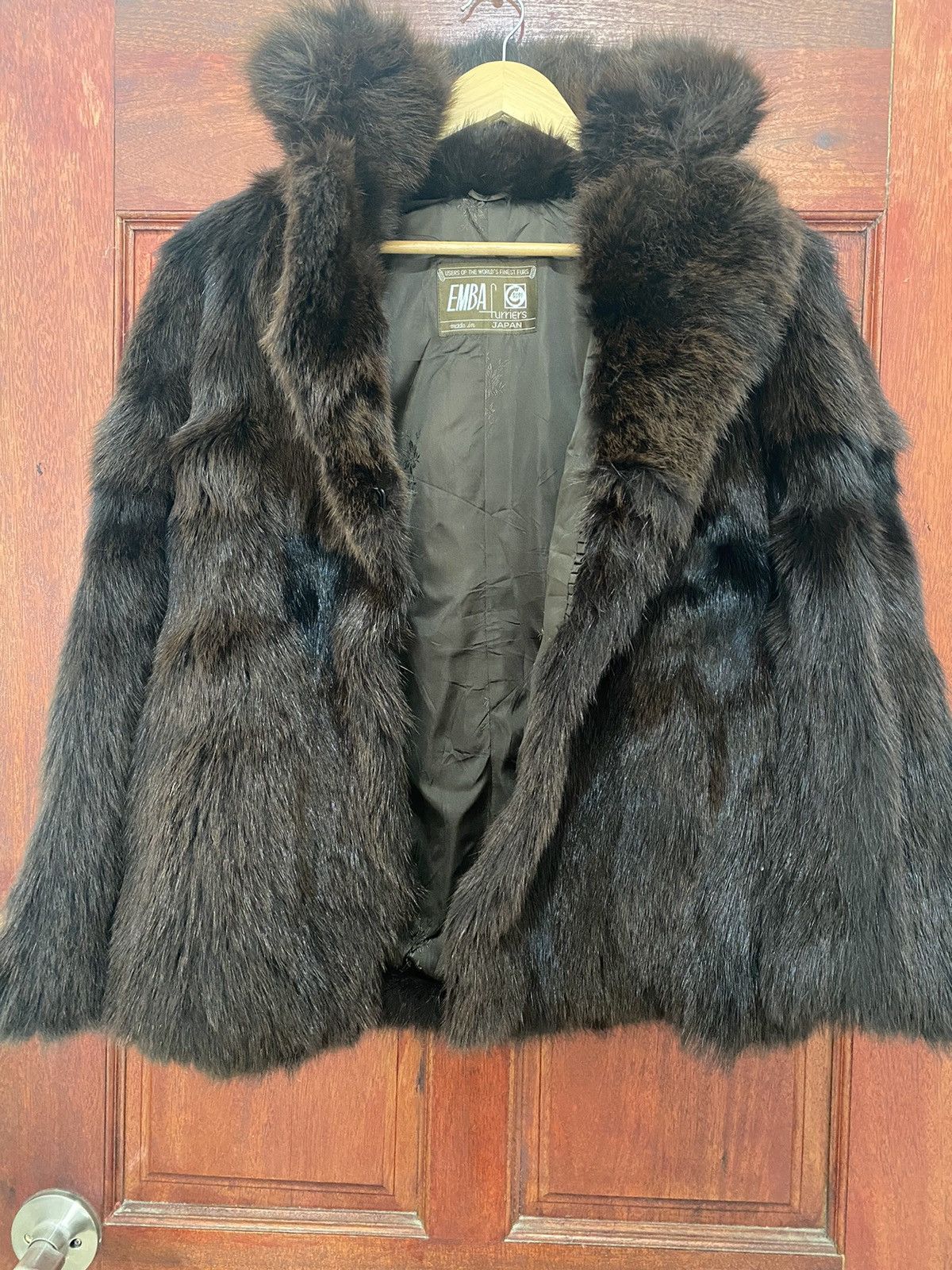 🔥Vintage Emba Rare Real Mink Fur Coat Made Japan - 3