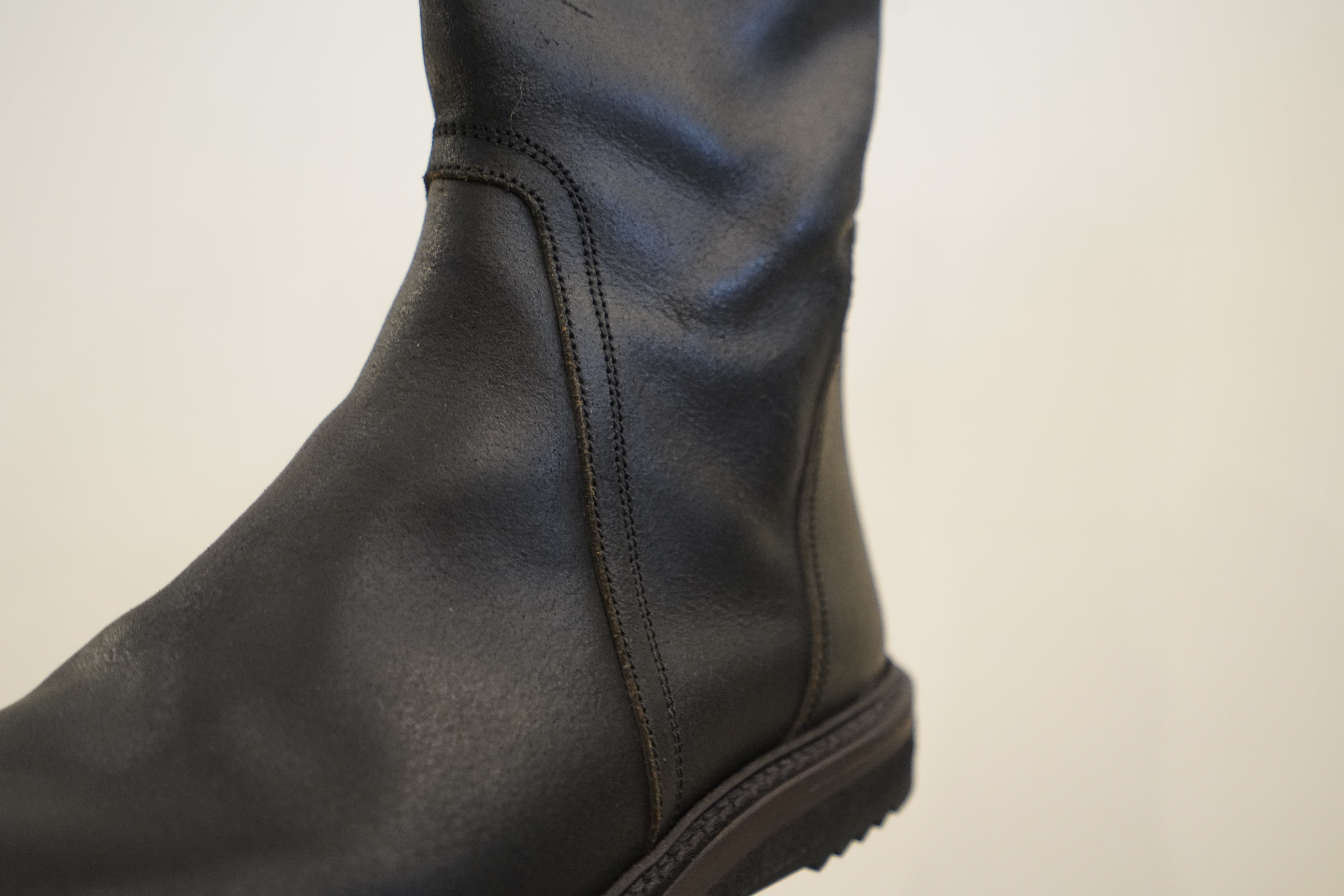Reverse Leather Creeper Boots - 8