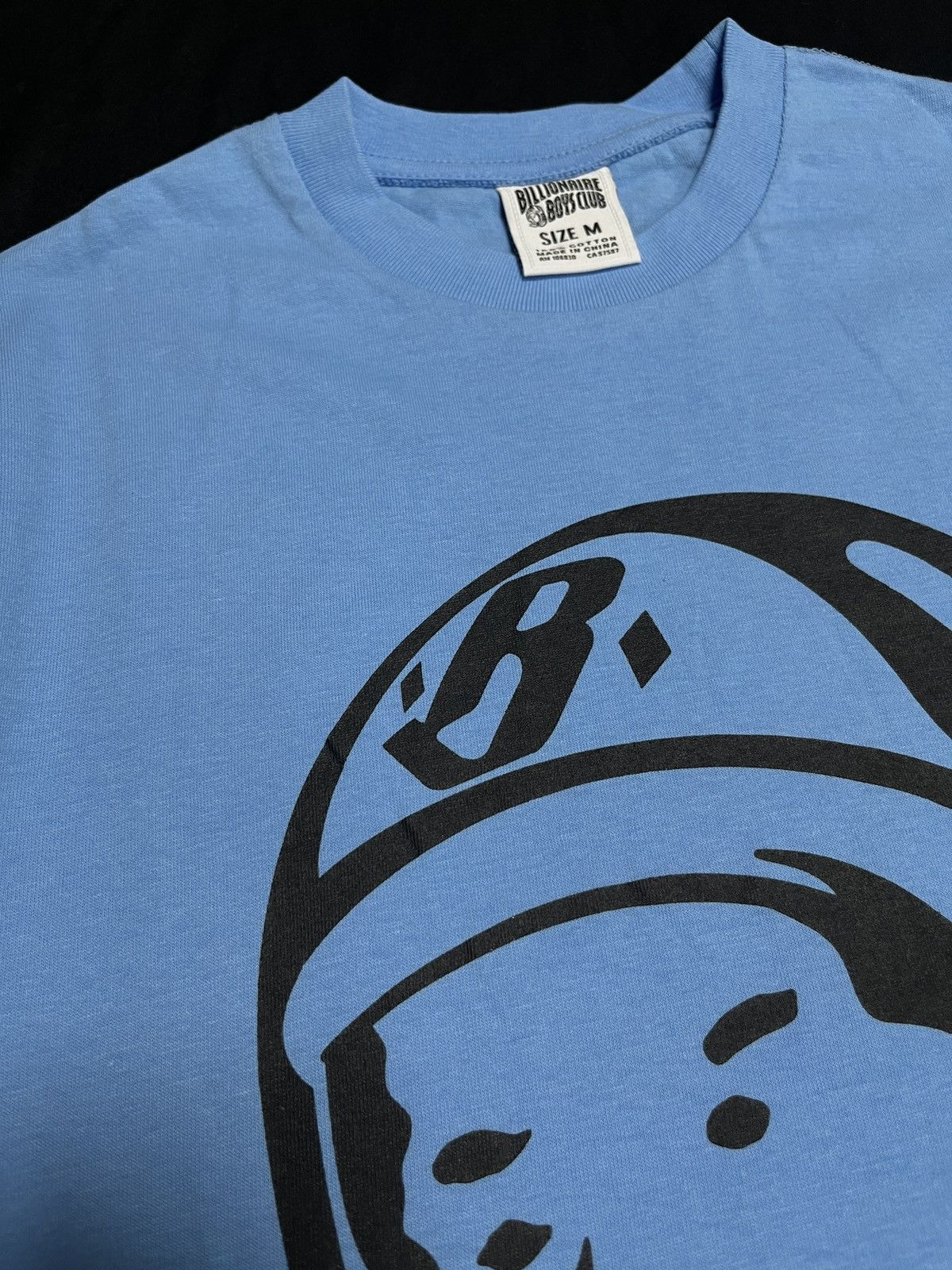 Rare Billionaire Boys Club BBC Helmet Print T-Shirt Blue Medium - 5