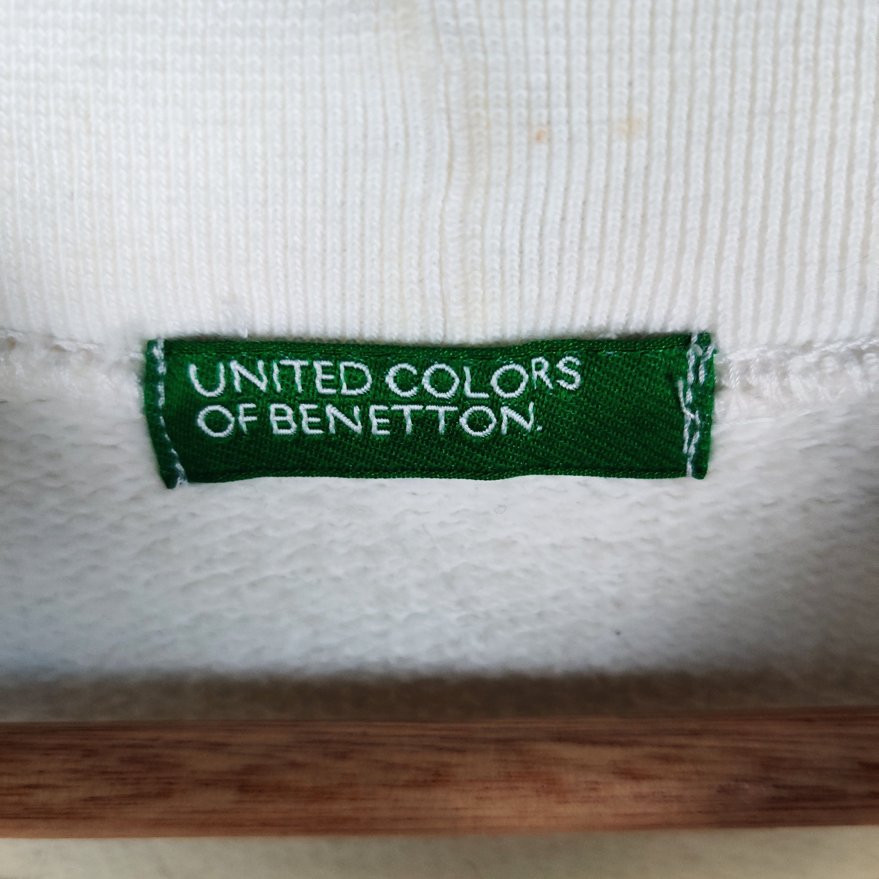 Vintage United Colour Of Benetton Sweatshirt Embroidered - 3