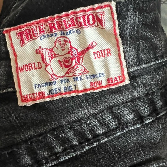 True Religion Vintage Washed Black Joey Jeans y2k - 5