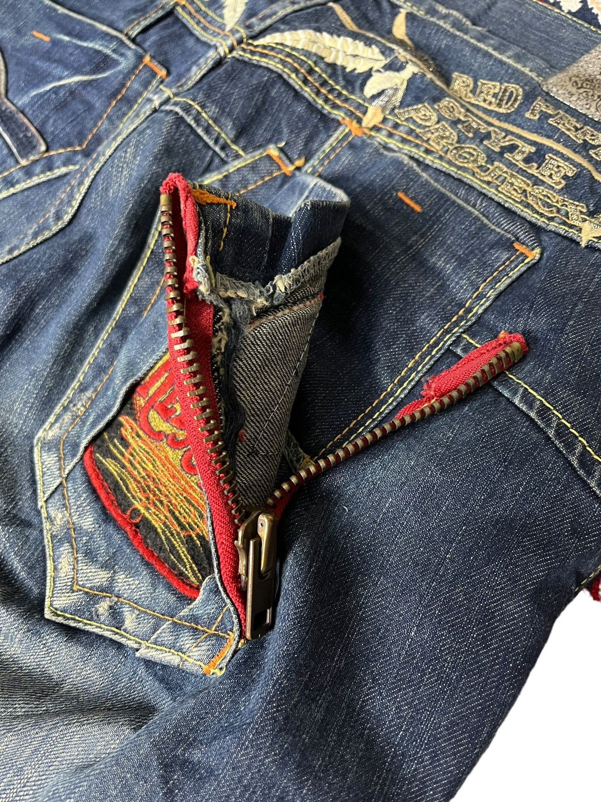 Vintage - ❗️RARE❗️Y2K Red Pepper & Denim Gold Label - 7