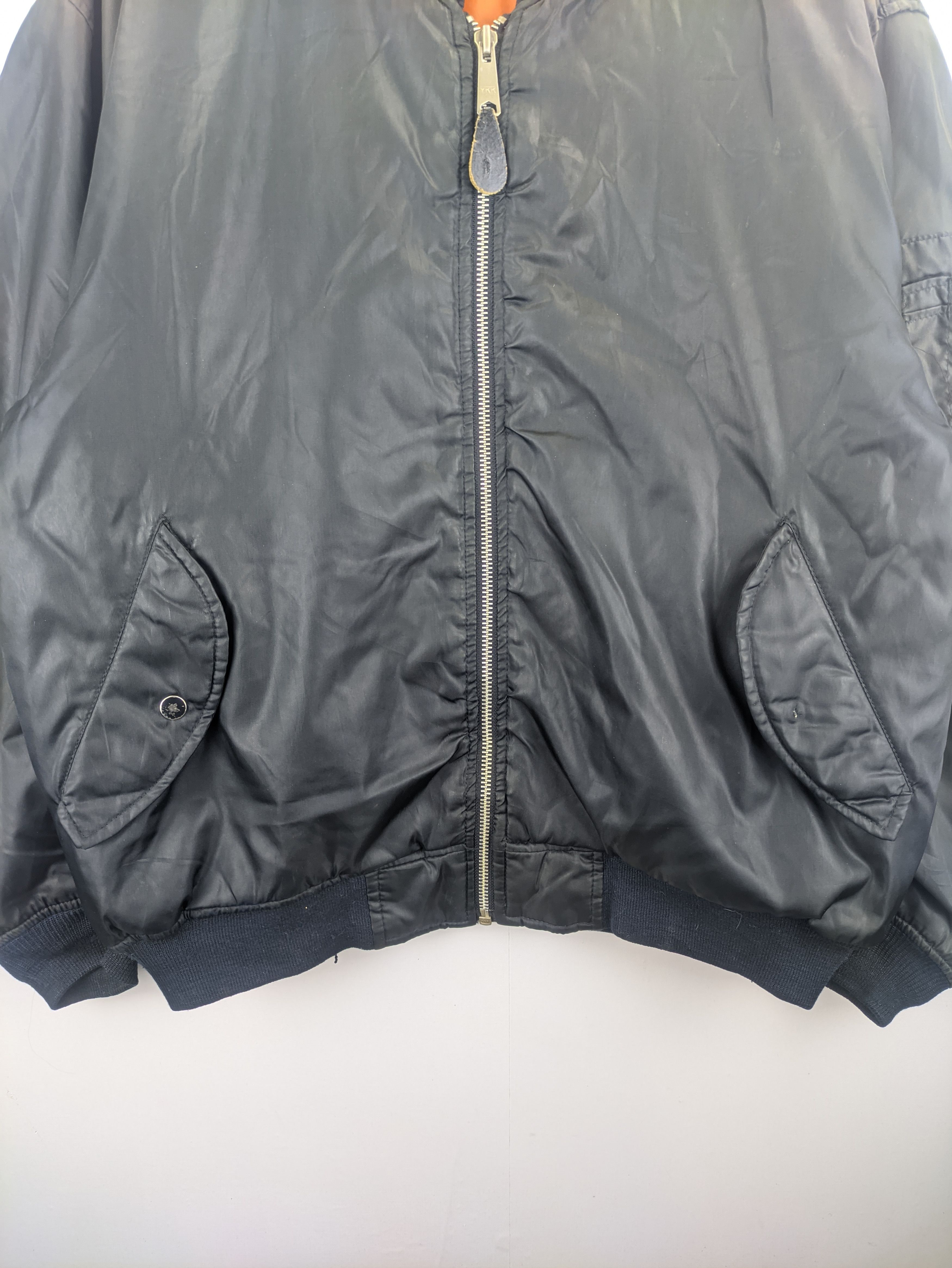 Vintage - Steals🔥Bomber Jacket Ma-1 Faded Black - 7