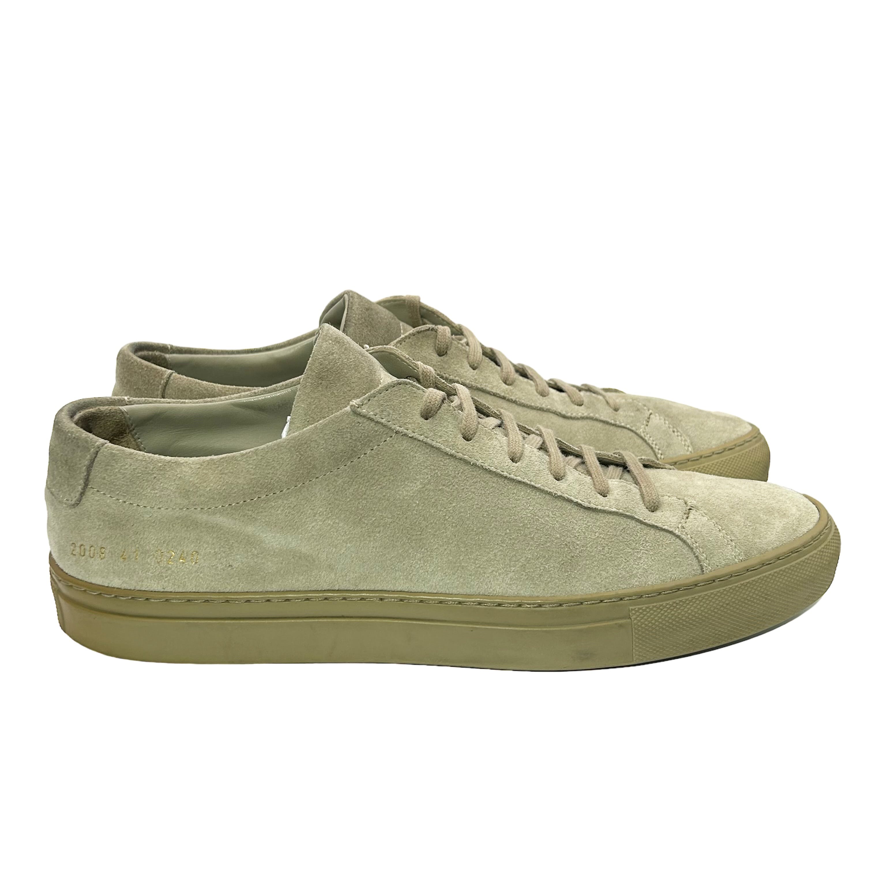 Taupe Suede Achilles Low Sneakers - 8