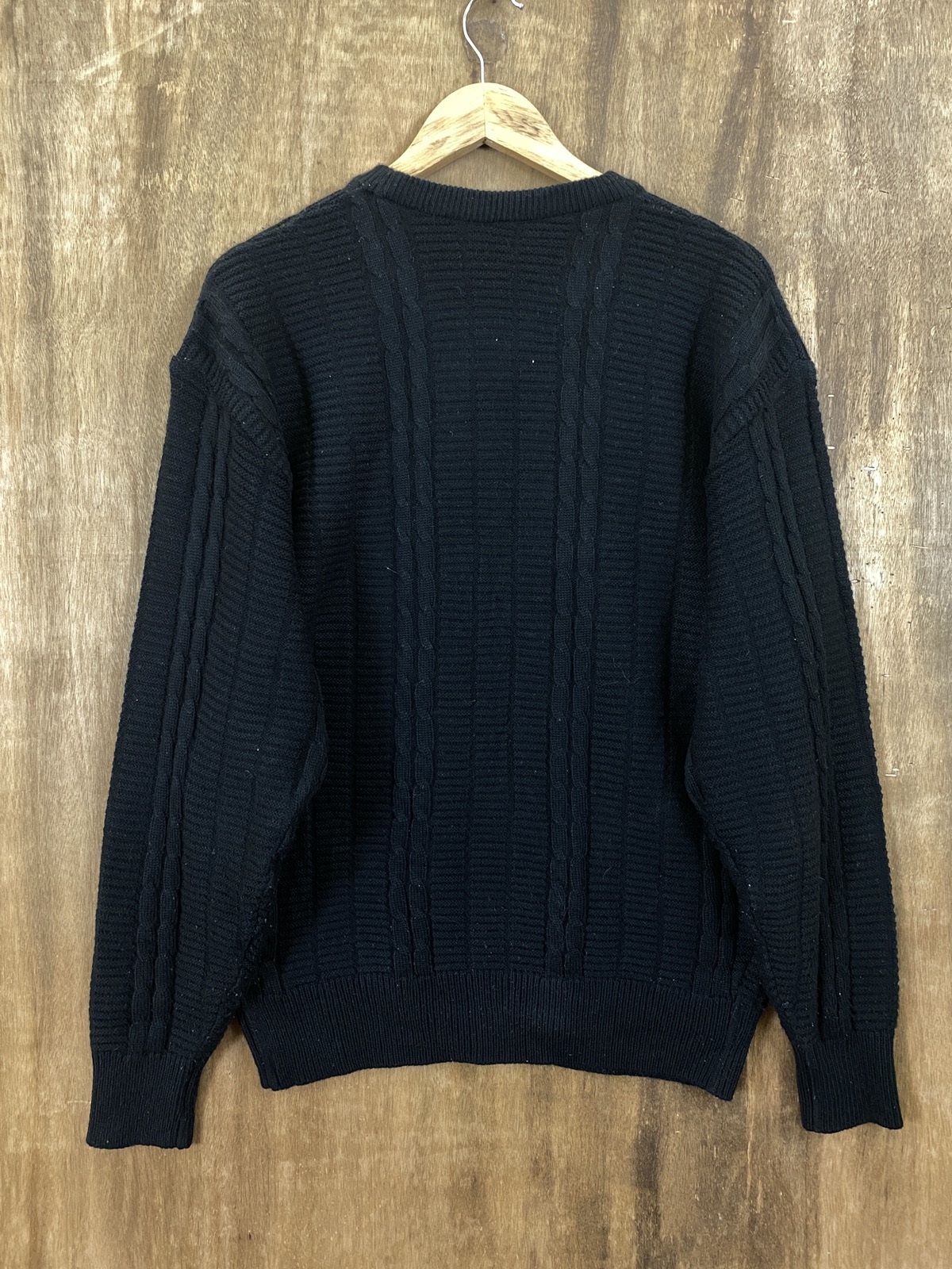 Japanese Brand - Japanese Brand Black Knit Sweaters #1587 - 4
