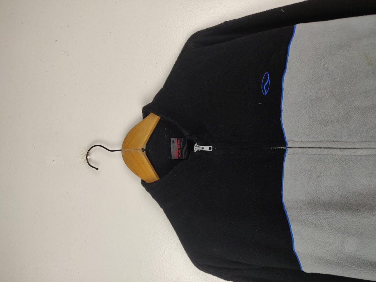Two Tone Fleece Sweater Zipper Jacket - 3