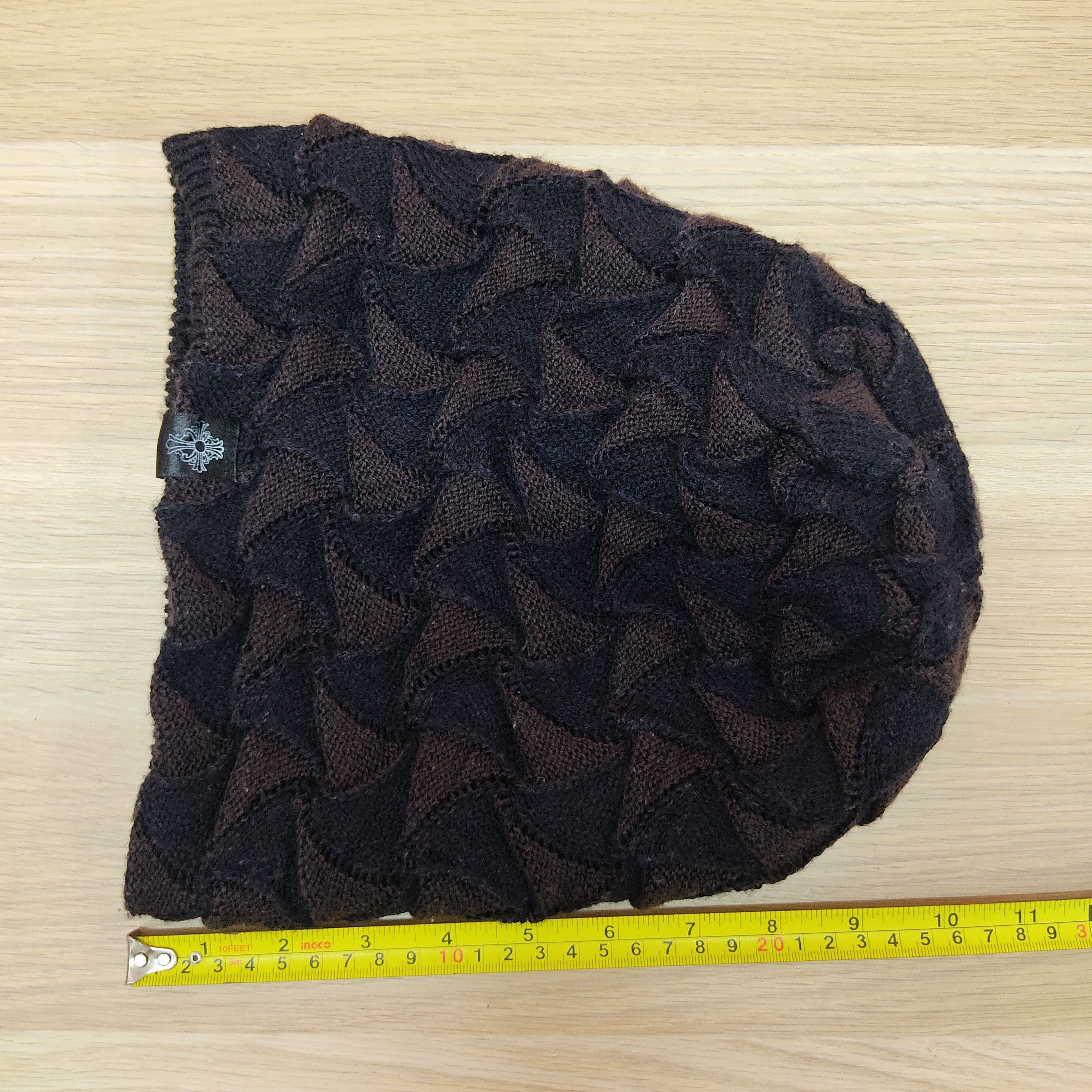 Rare - Reversible Knitted Chrome Hearts Inspired Pattern Beanie - 7