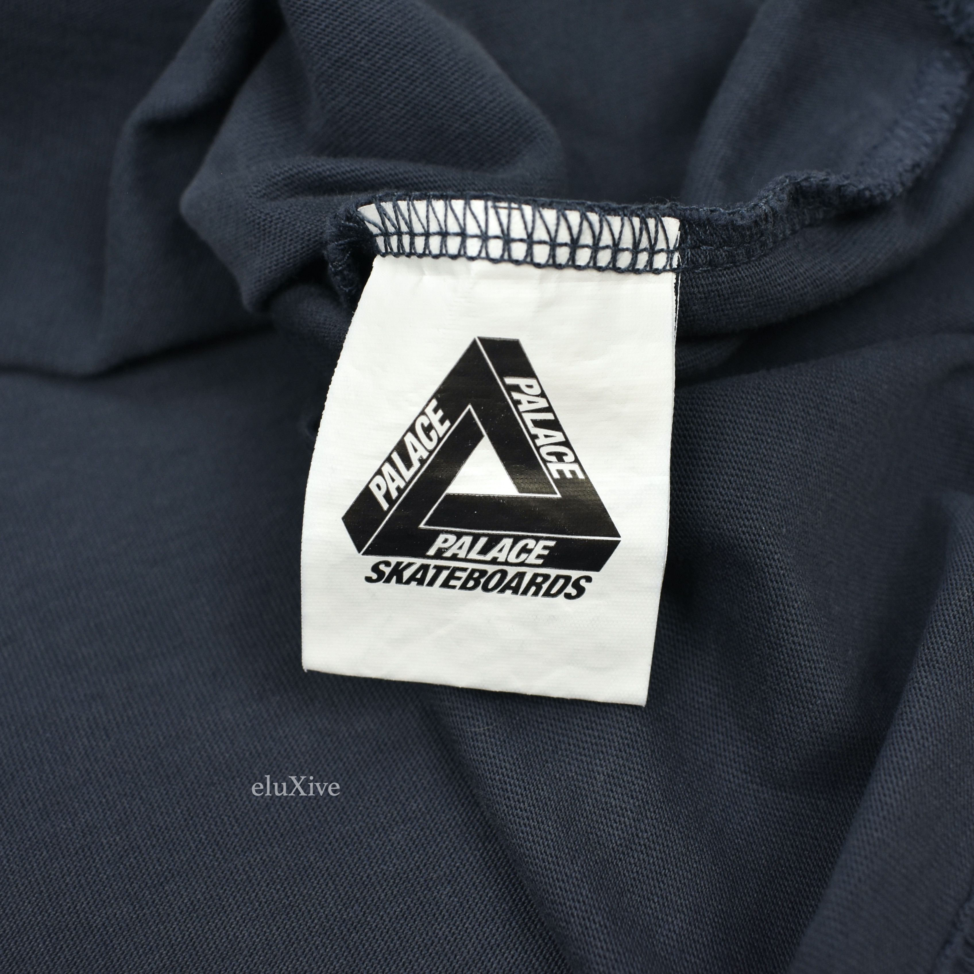 Palace Jesus Saves Tri Ferg Logo T-Shirt Navy SS21 - 5