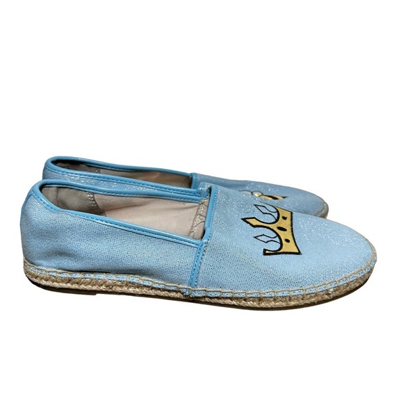 Circus by Sam Edelman Leni 6 Espadrille Flats Slip-On Queen Bee Patch Blue 8.5M - 3