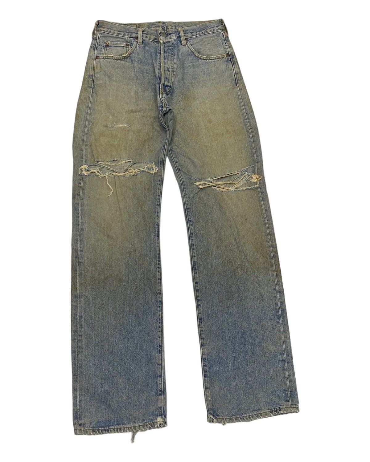 Vintage - LEVIS 503B BIG E SELVEDGE DISTRESSED DENIM JEANS JAPAN - 6