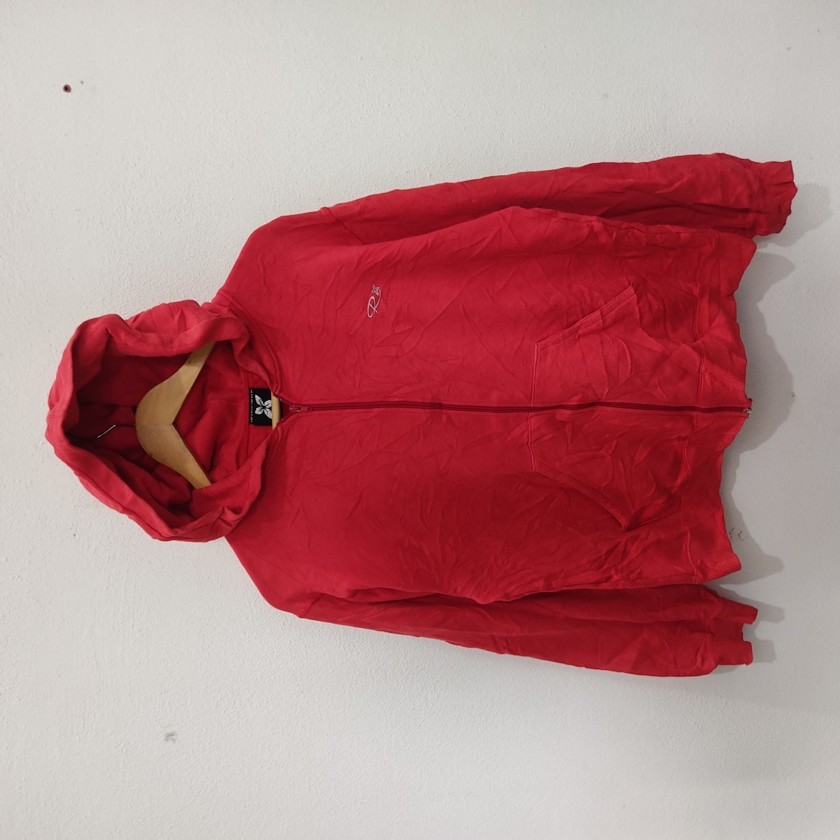Rusty - Beach Surf Wear Style Red Hoodie Sweatshirt - 1