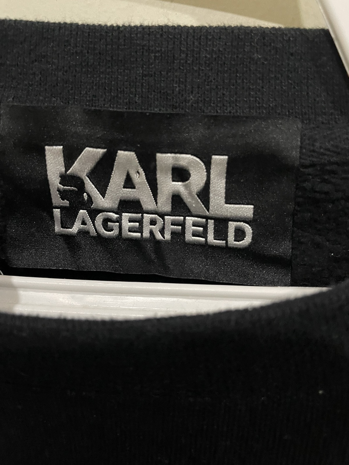 Karl Lagerfeld - Rare💥 Karl Lagerfeld Velvet 🐈‍⬛ Cat Unisex Sweater - 5