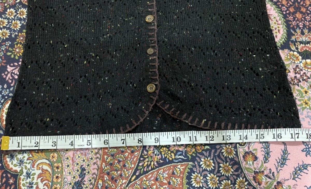 Cardigan - Un Et Demi Crocheted / Knitted Wool Blend - 17