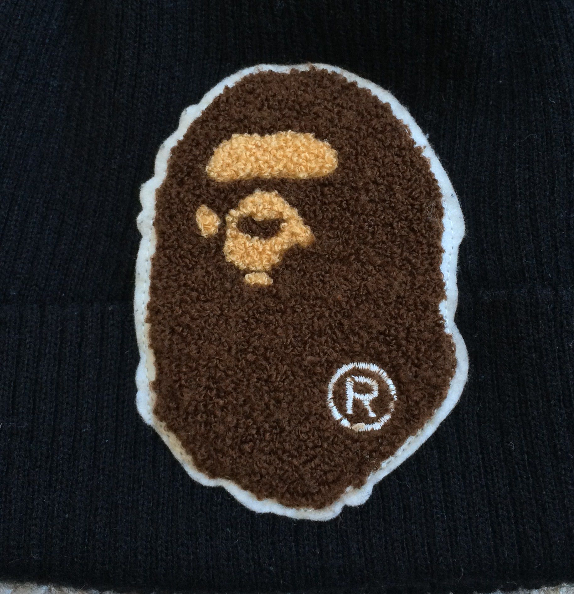 Bape Ape Head Embroidered Patch Beanie - 2