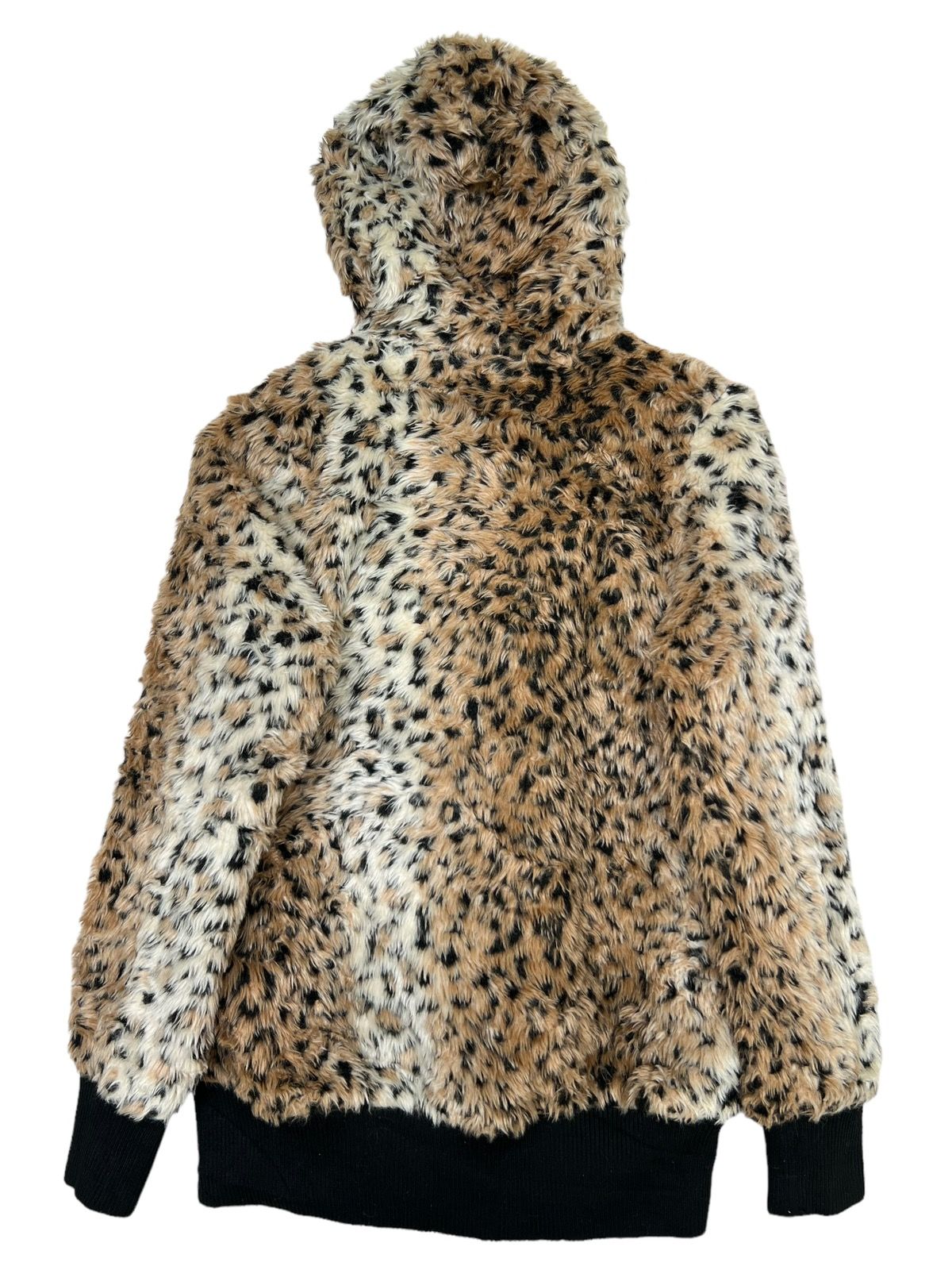 Japanese Brand - Glad News Leopard Fur Zip Up Hoodie - 2