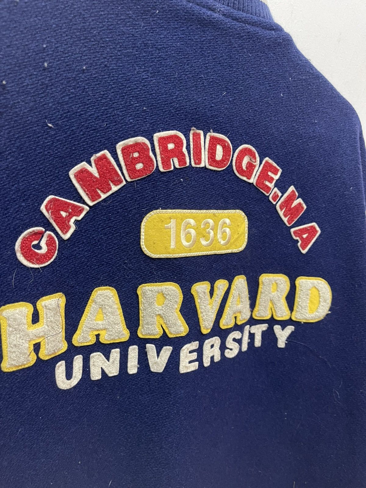 🔥 VINTAGE HARVARD UNIVERSITY COLLEGE VARSITY LEATHER - 4