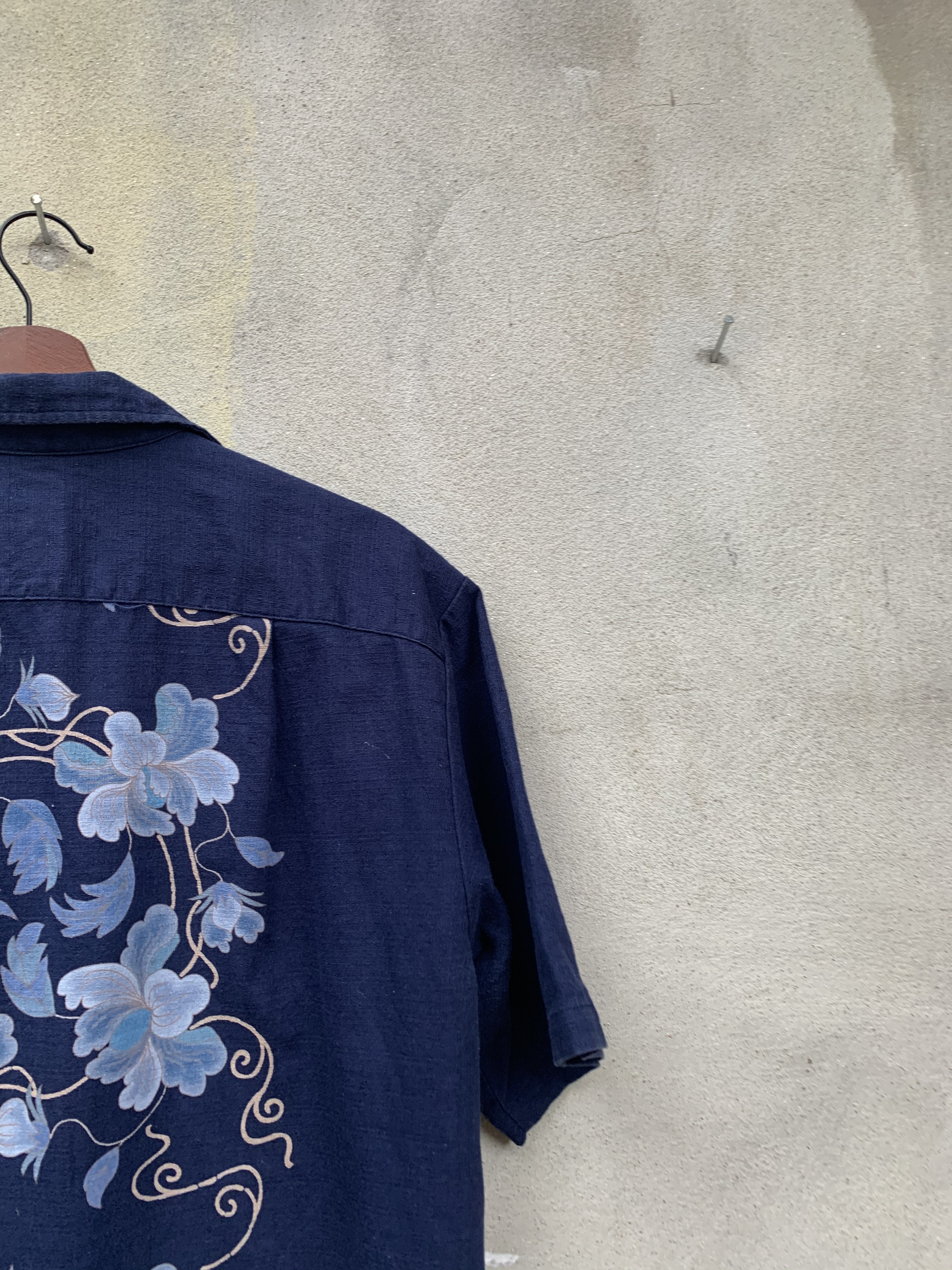 Vintage - Vintage Okinawa Floral Motive Button Shirt - 10