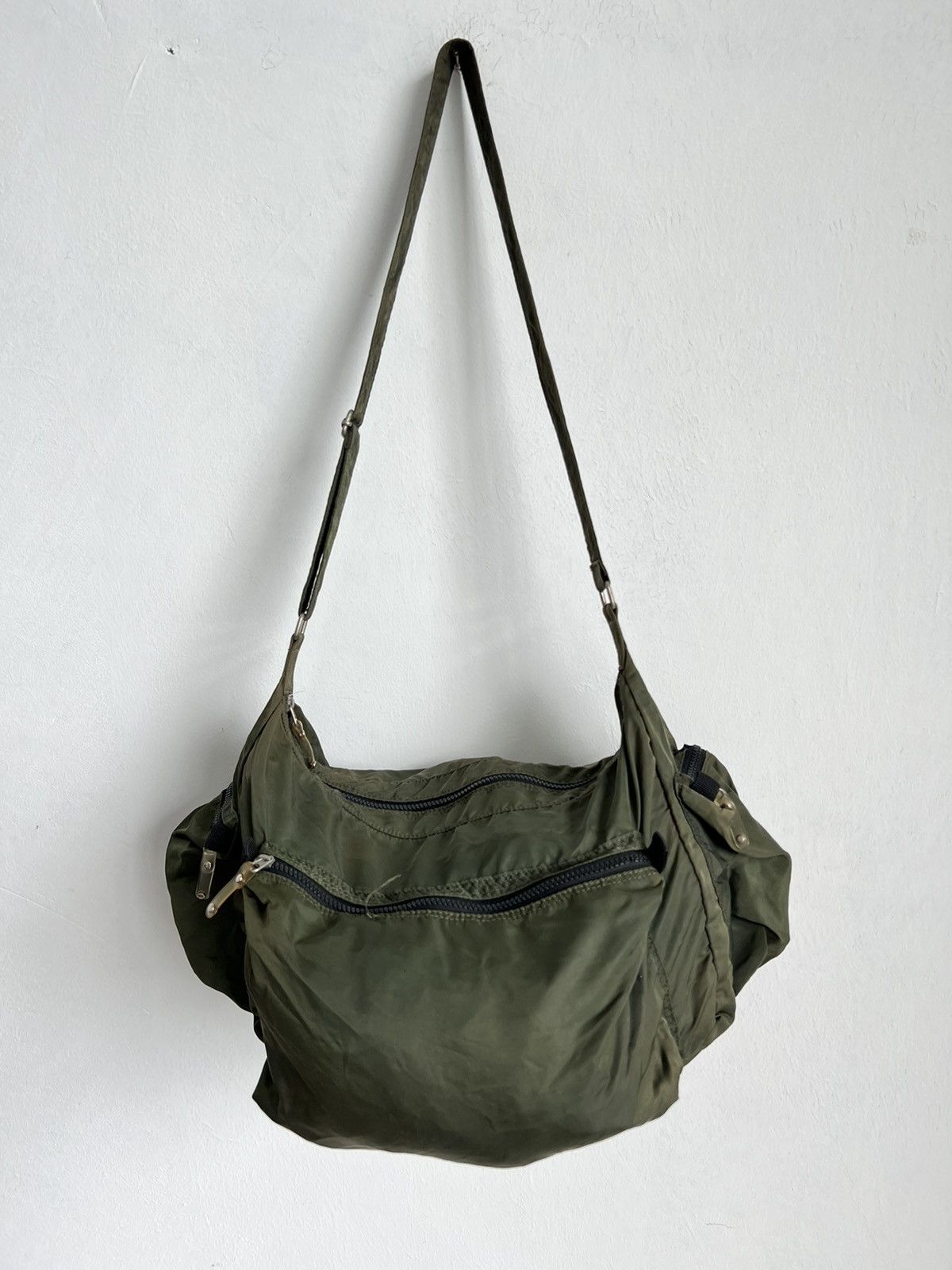 Camo Green Army Sling Bag - 2