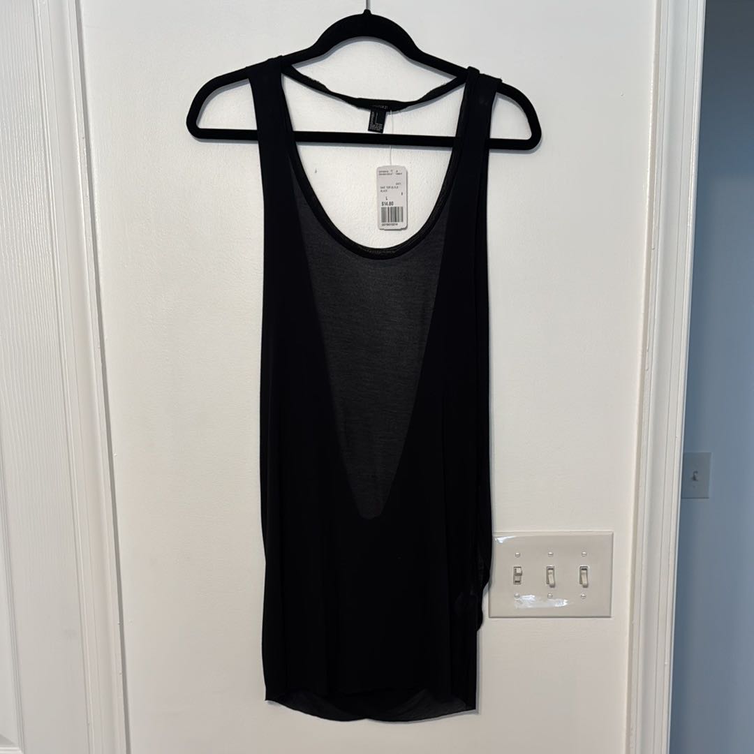 Forever 21 Sheer Drapey Crossover Back Tank - 5