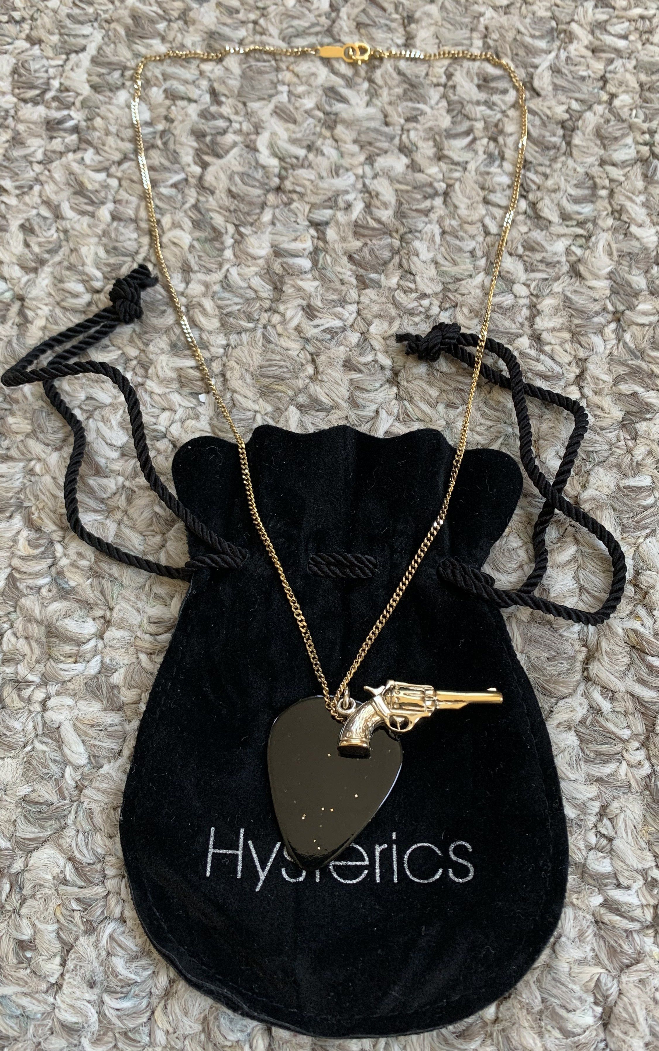 Hysteric Glamour Gun+Guitar Pick Necklace + Bag - 3