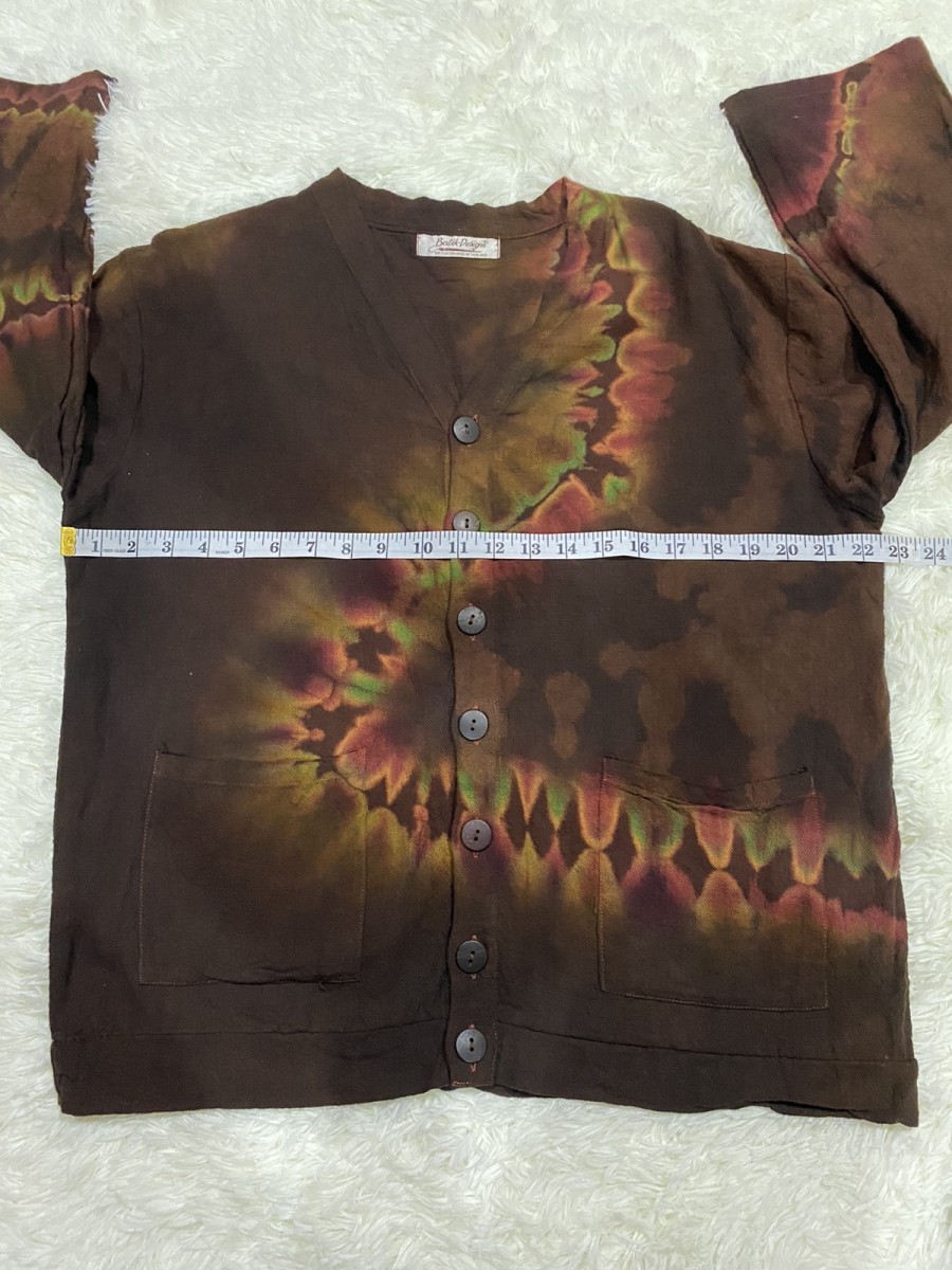 Handmade - Batik Design Button Up Shirt ( Handmade Tie Dye) - 10