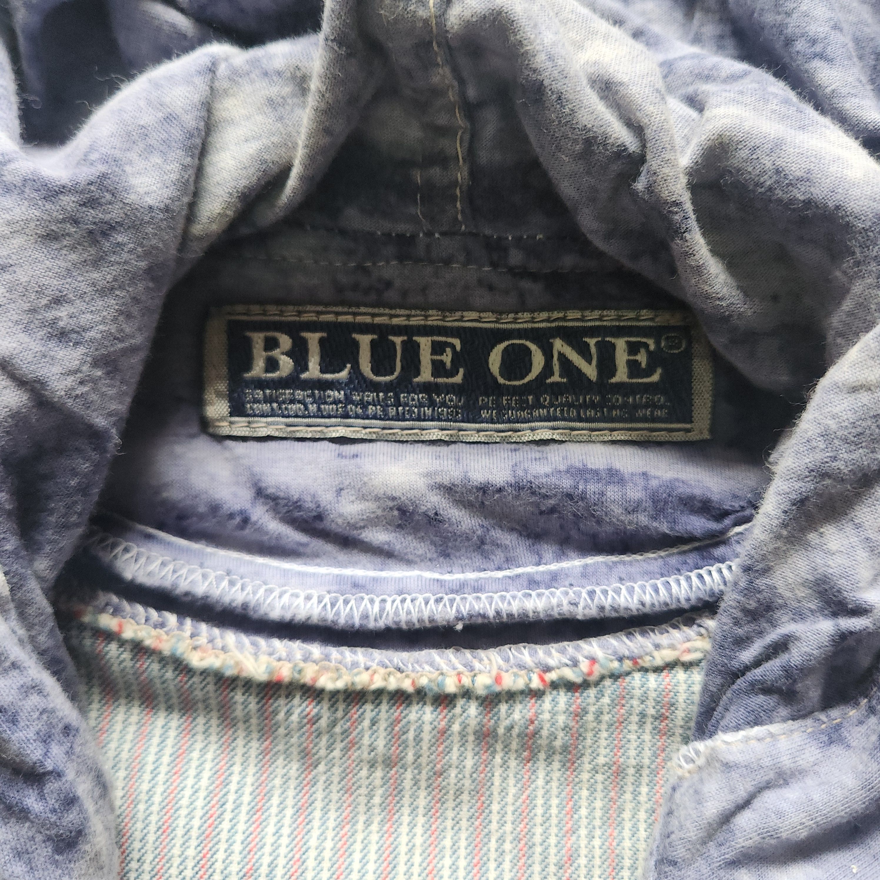 Italian Designers - Blue One Hoodie Made In Italy - 10