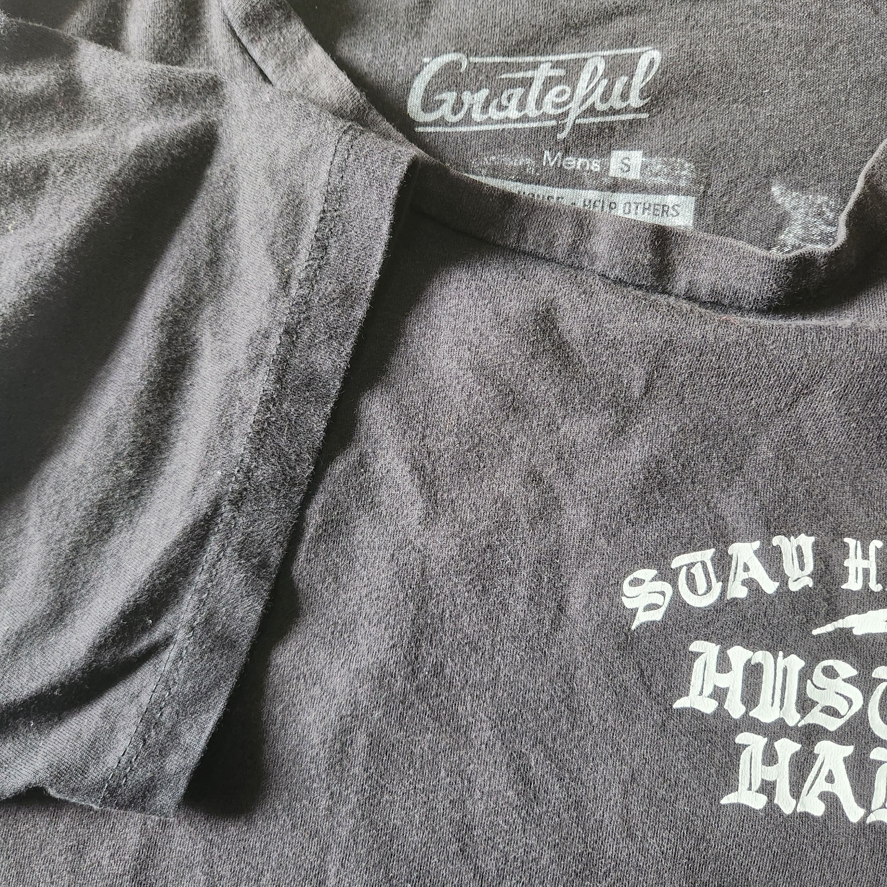 Humor - Grateful Stay Humble Hustle Hard TShirt Made In USA - 2