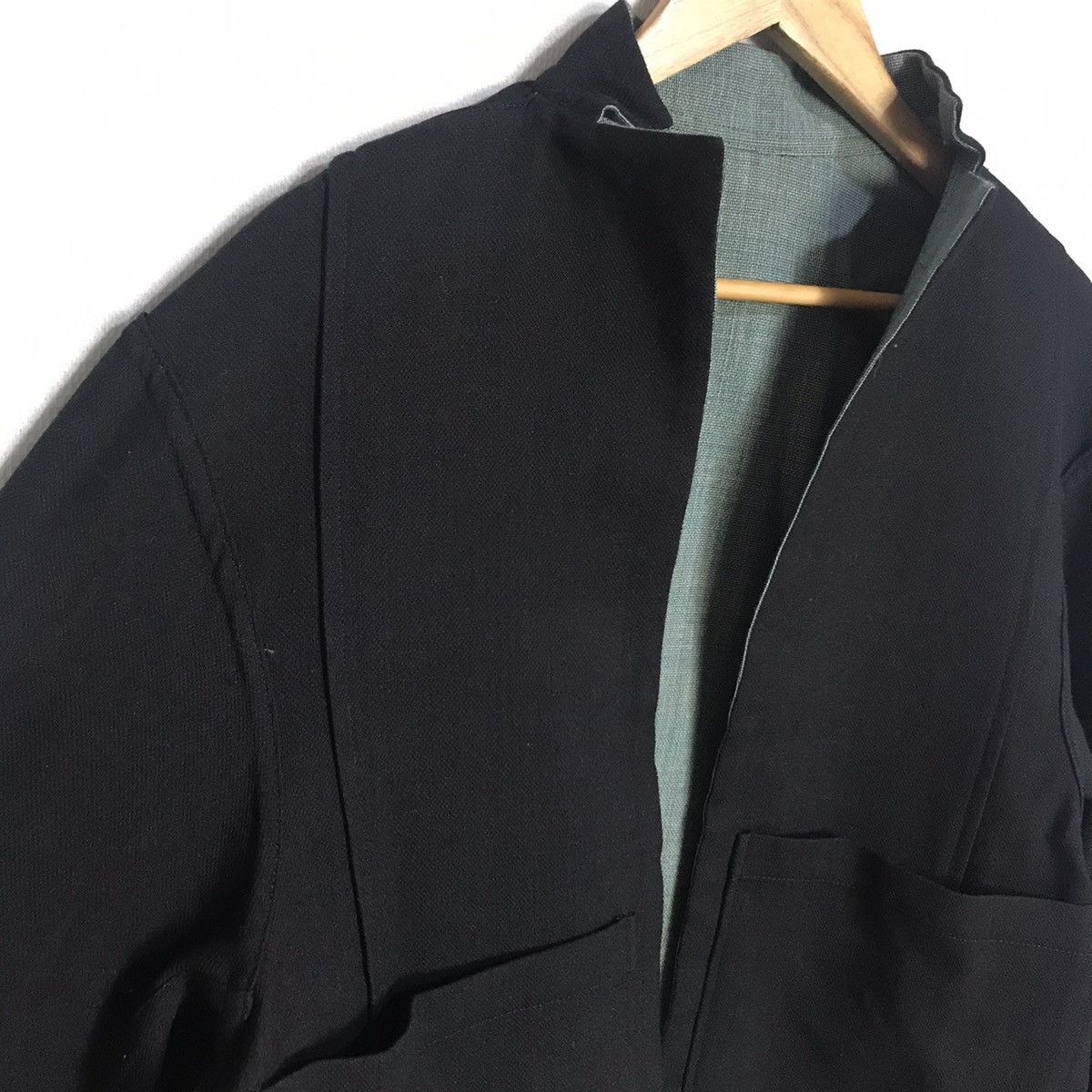 Ys yohji Yamamoto reversible cardigan jacket wool laine - 7