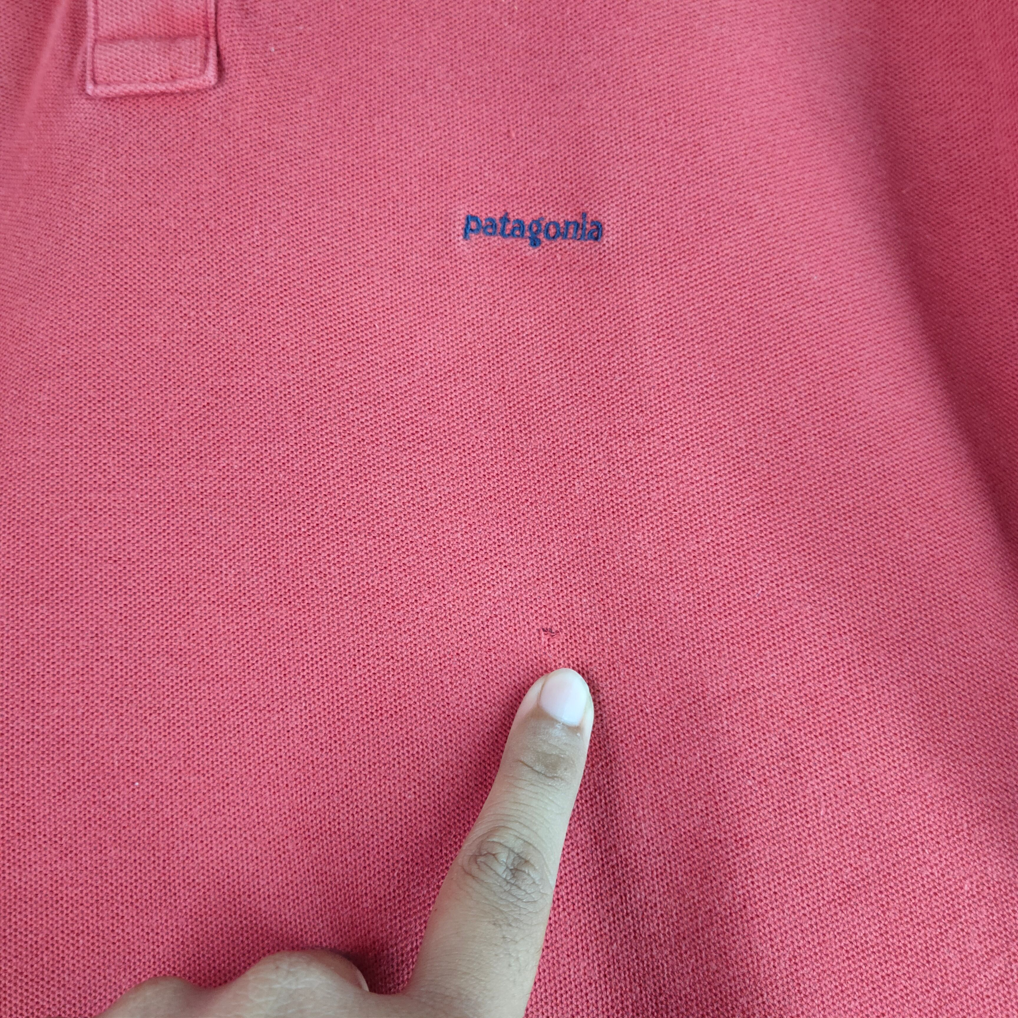 PATAGONIA Embroidery Small Spell Out Polo Shirt - 5