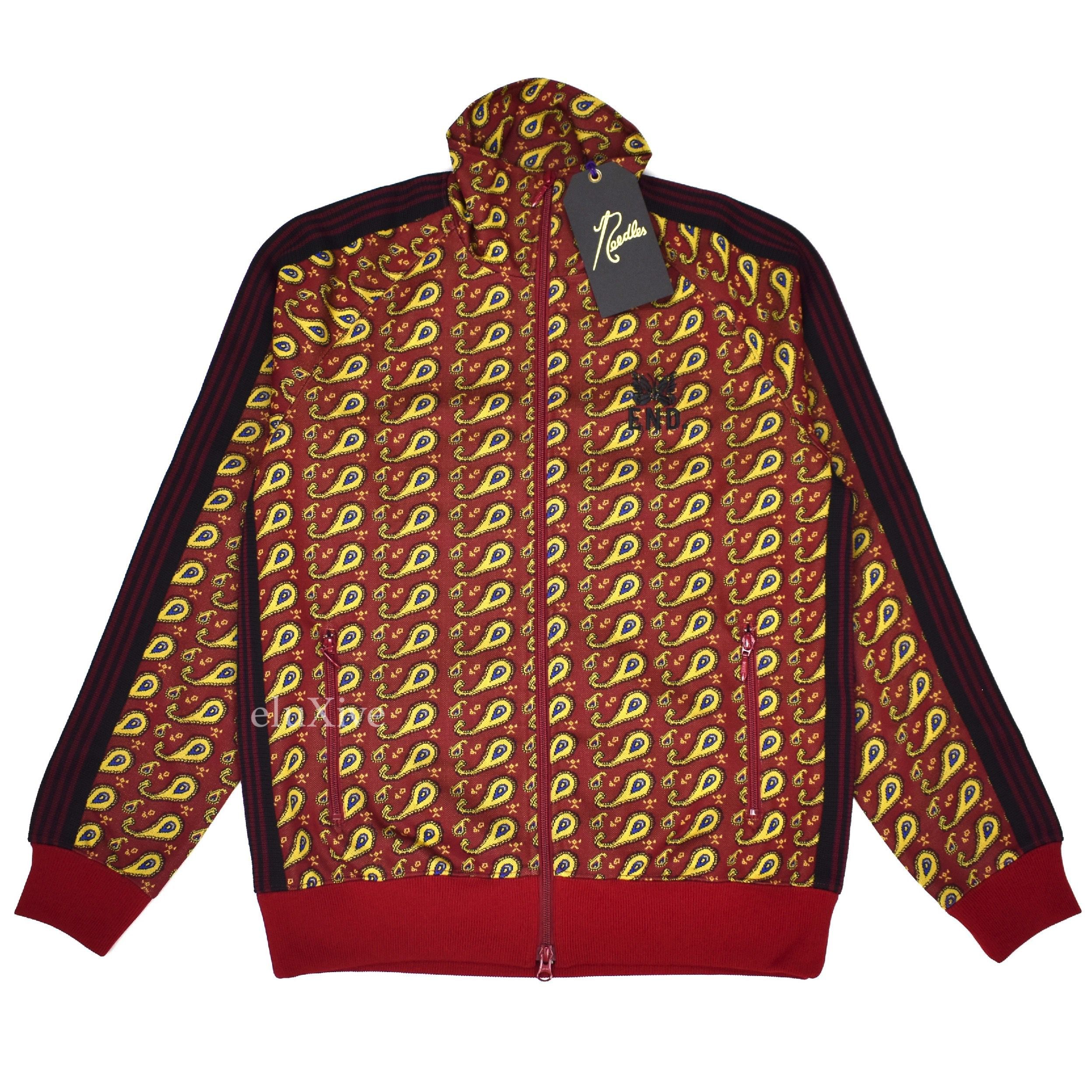 Needles x END Red Paisley Knit Track Jacket NWT - 1