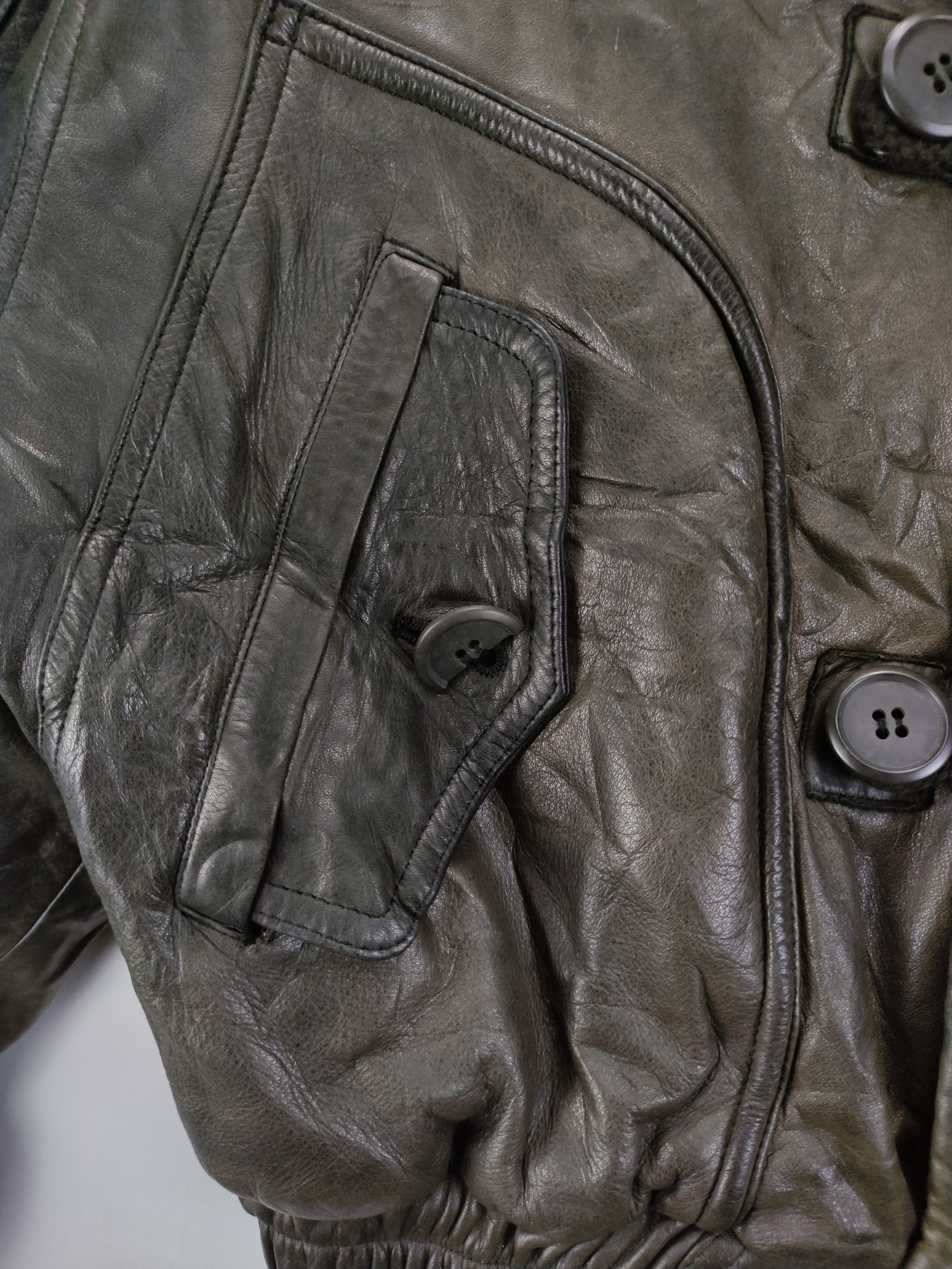 Vintage Goldova Leather Jacket Zipper - 2