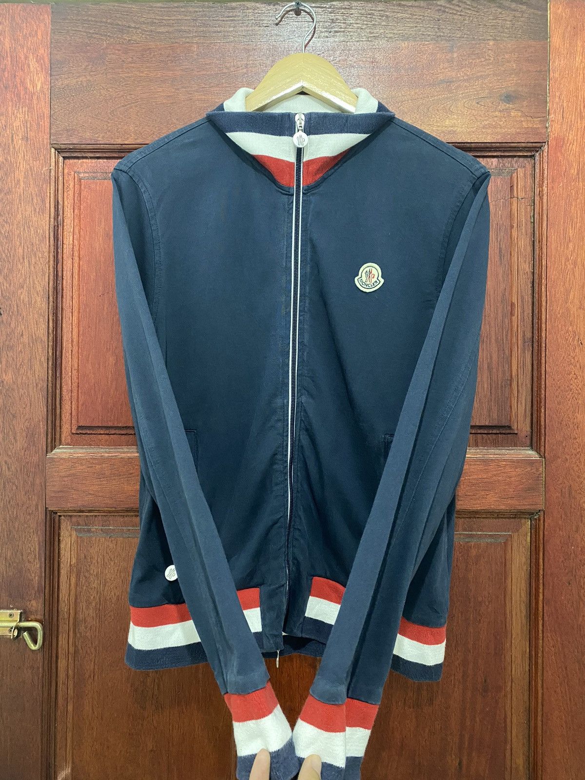 Vintage Moncler Tricolour Sweater Jacket - 3