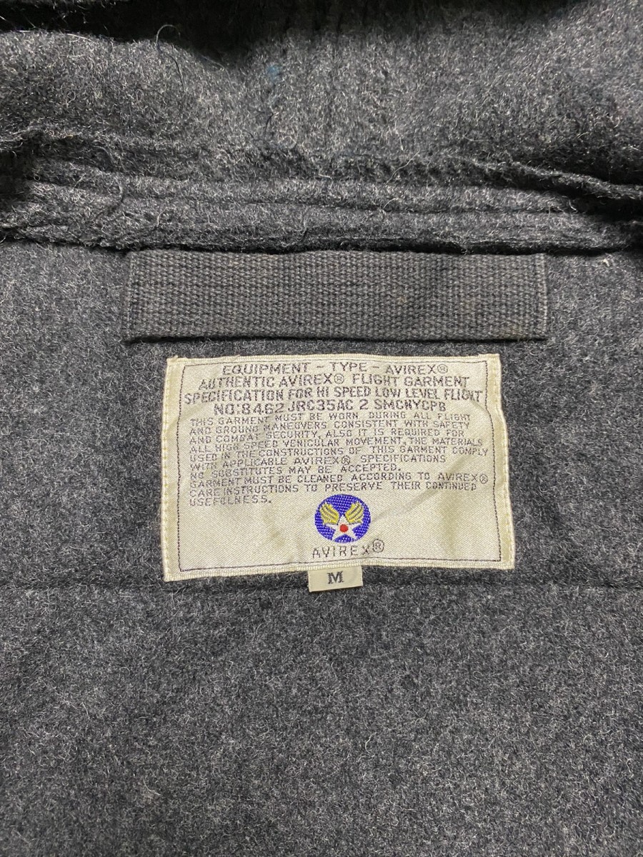 Vintage - Flight Garment Grey Wool Hooded Long Duffel Coat - 21