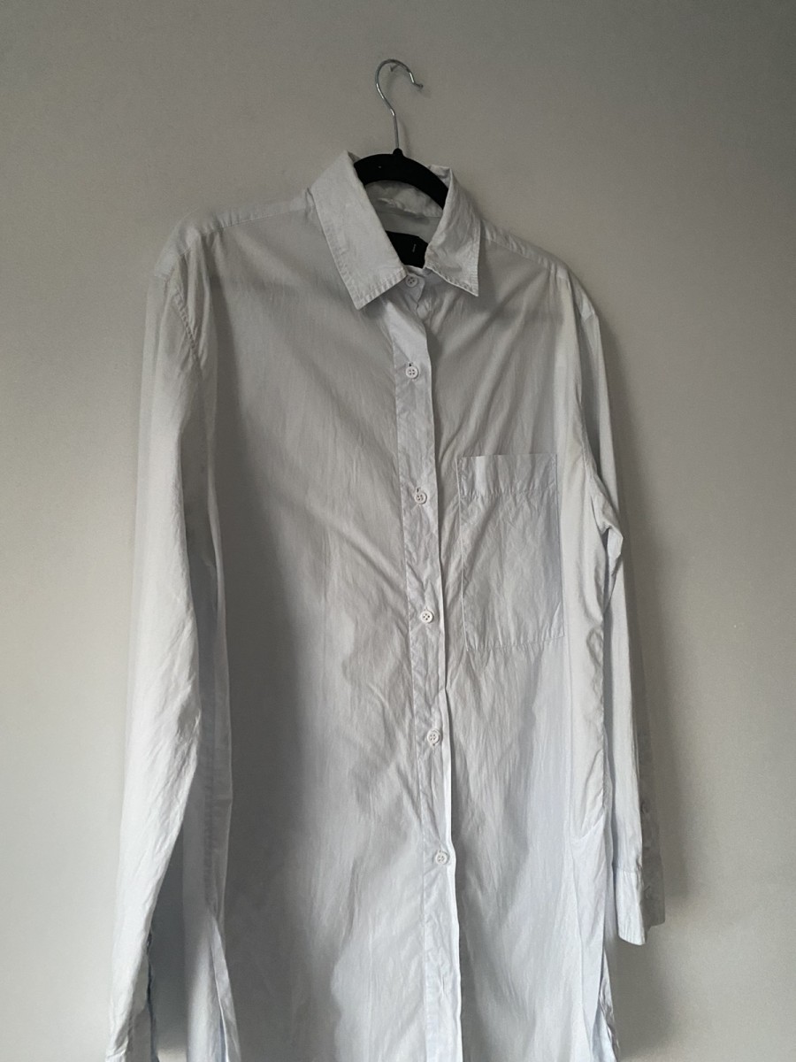 SS15 Long Button Down Shirt Tunic Small - 3