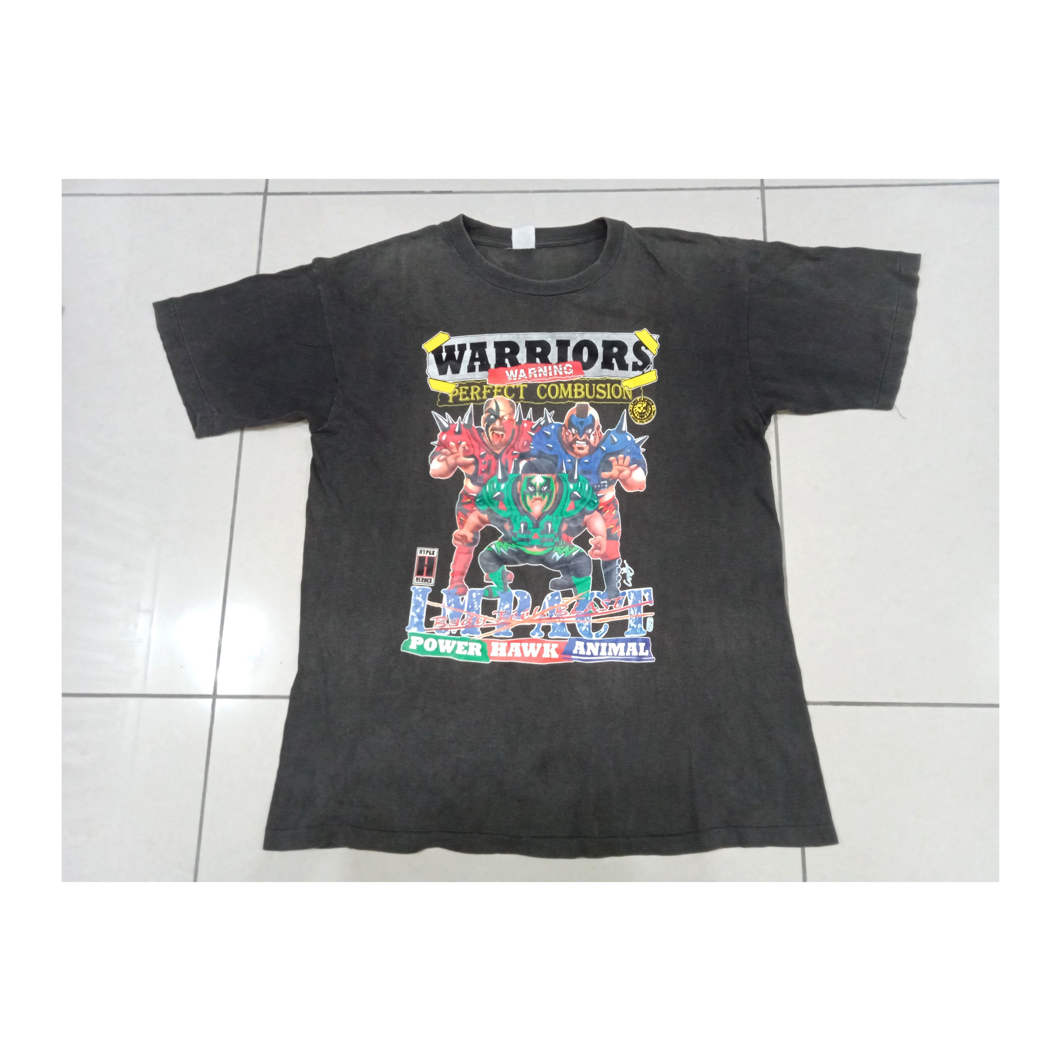 Vintage 90s NJPW Road Warriors T Shirt Legion of Doom - 1