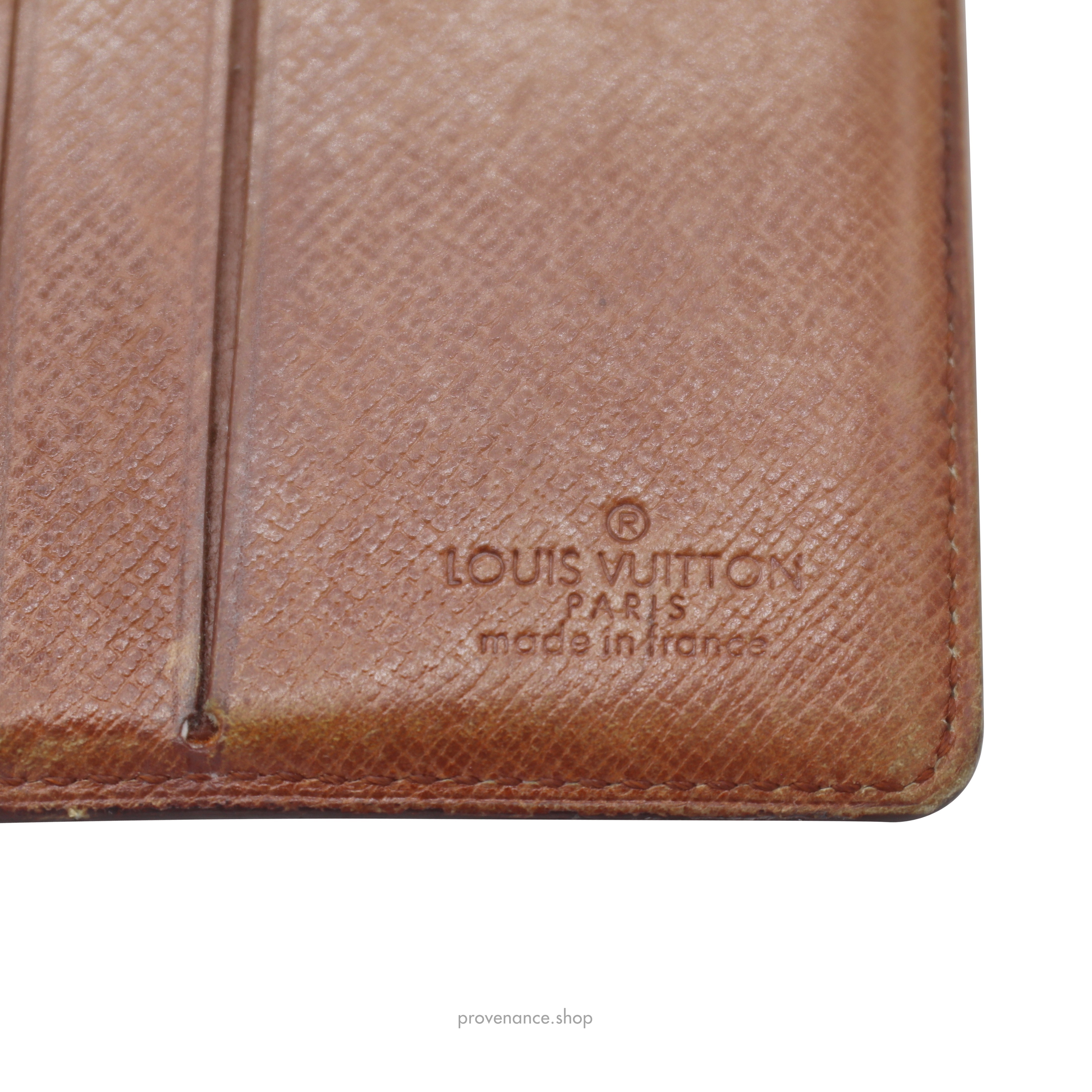 Louis Vuitton Louis Vuitton Ebene Monogram Mini Lin Bifold Long