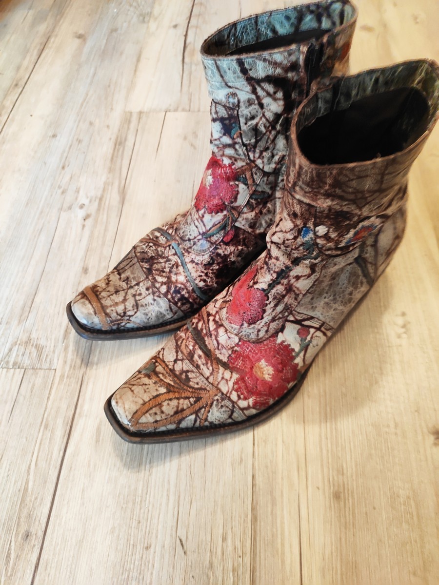 Gianni Barbato - Embroidered cowboy boots.Like Gucci or Saint Laurent boots - 2