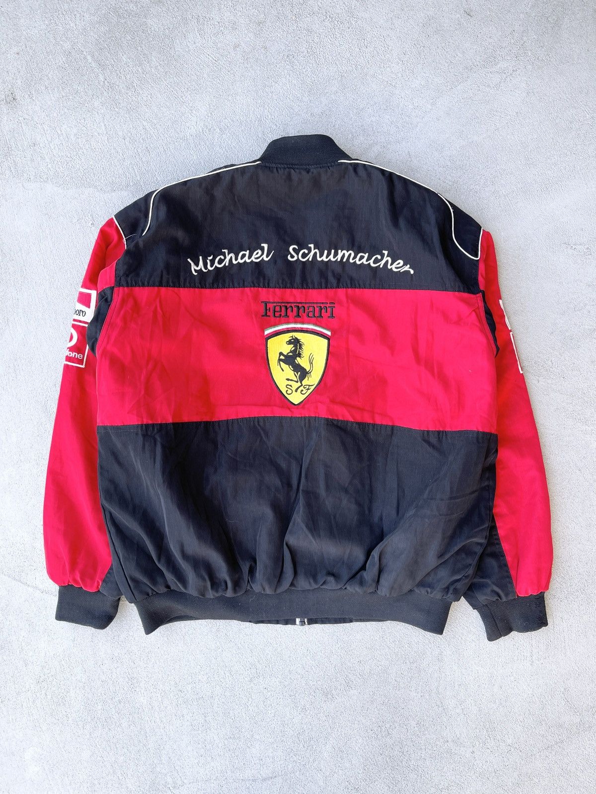 Vintage 2000s Ferrari Michael Schumacher F1 Racing Jacket - 2