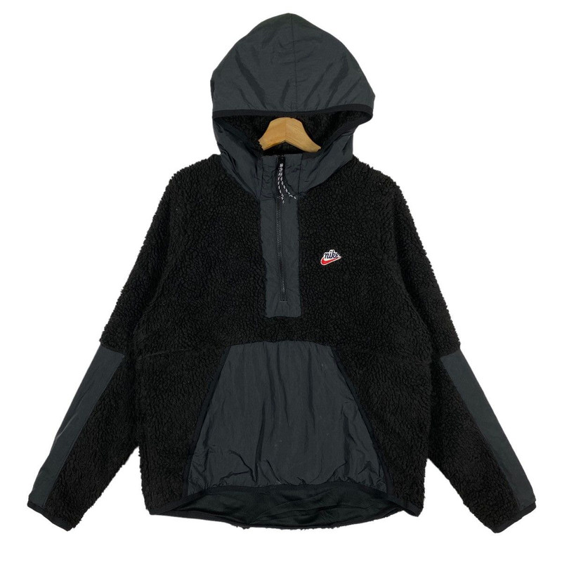 Nike Vintage Nike Half Zip Hoodie Fleece Sherpa | damxbrown