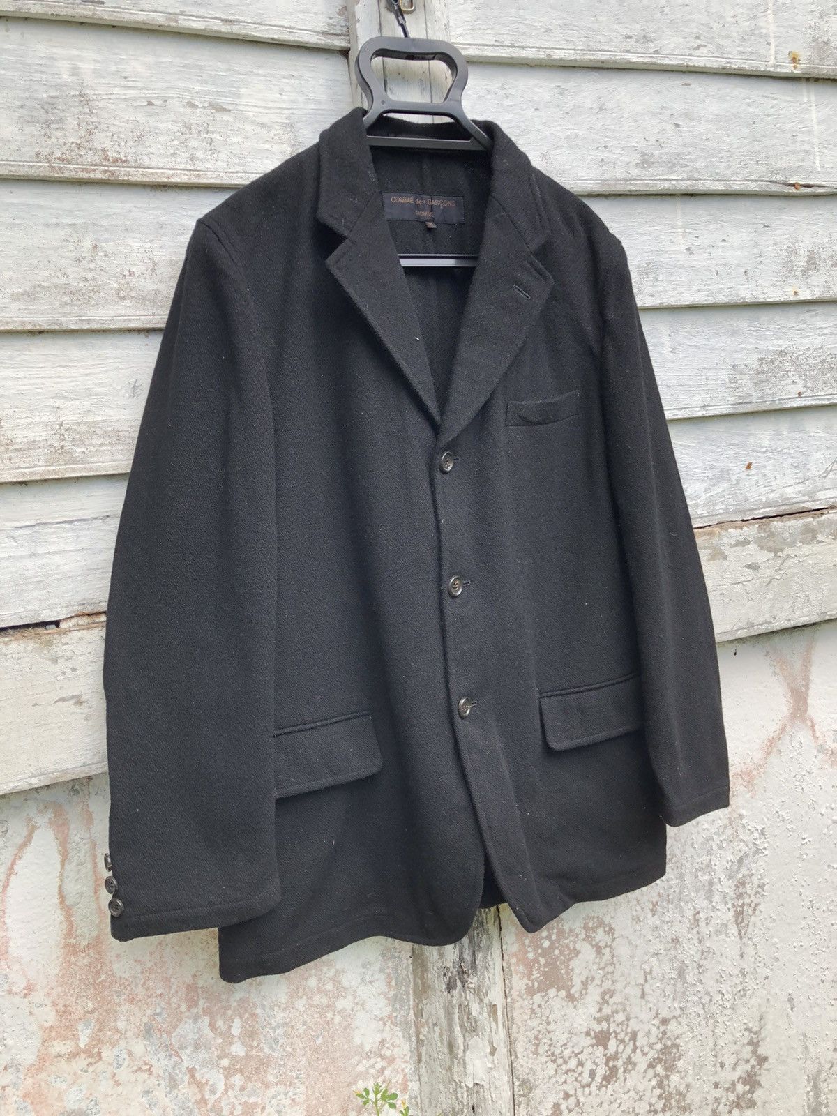 COMME DES GARCON HOMME AD 2000 WOOL JACKET - 3