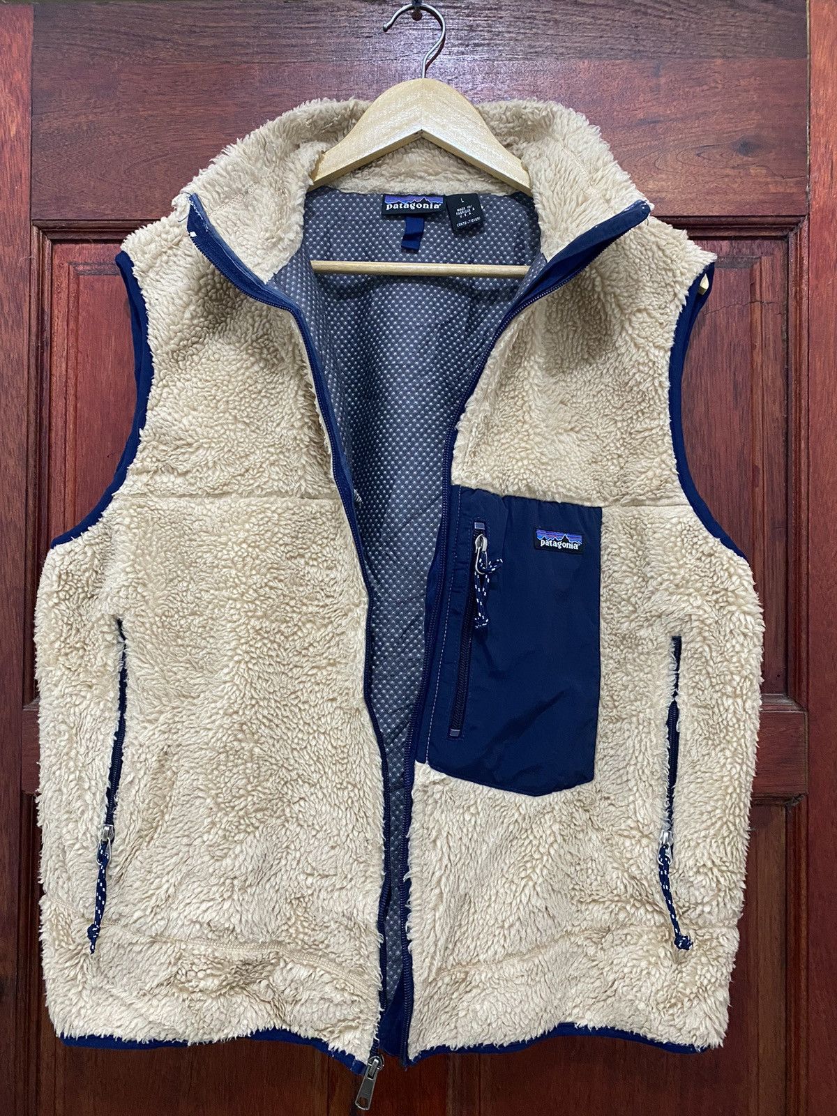 Vintage 1990s Patagonia Deep Pile Sherpa Vest Jacket - 3
