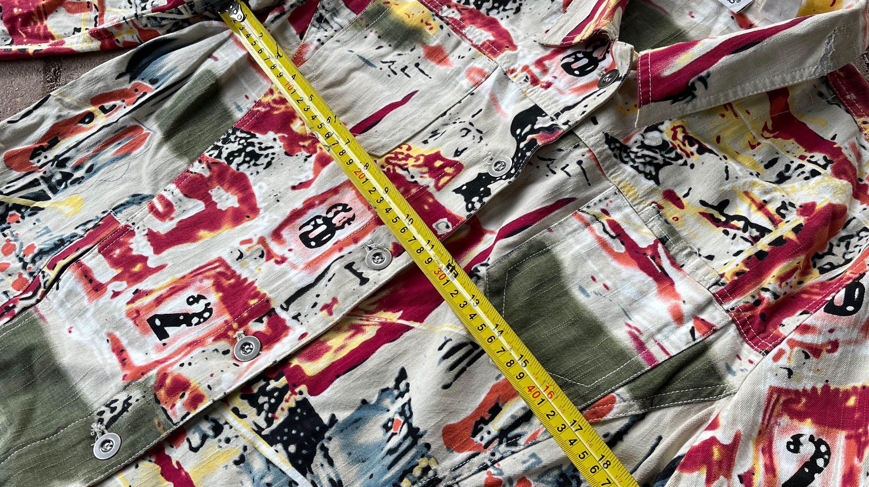 Crazy Abstract Denim Jacket - 6