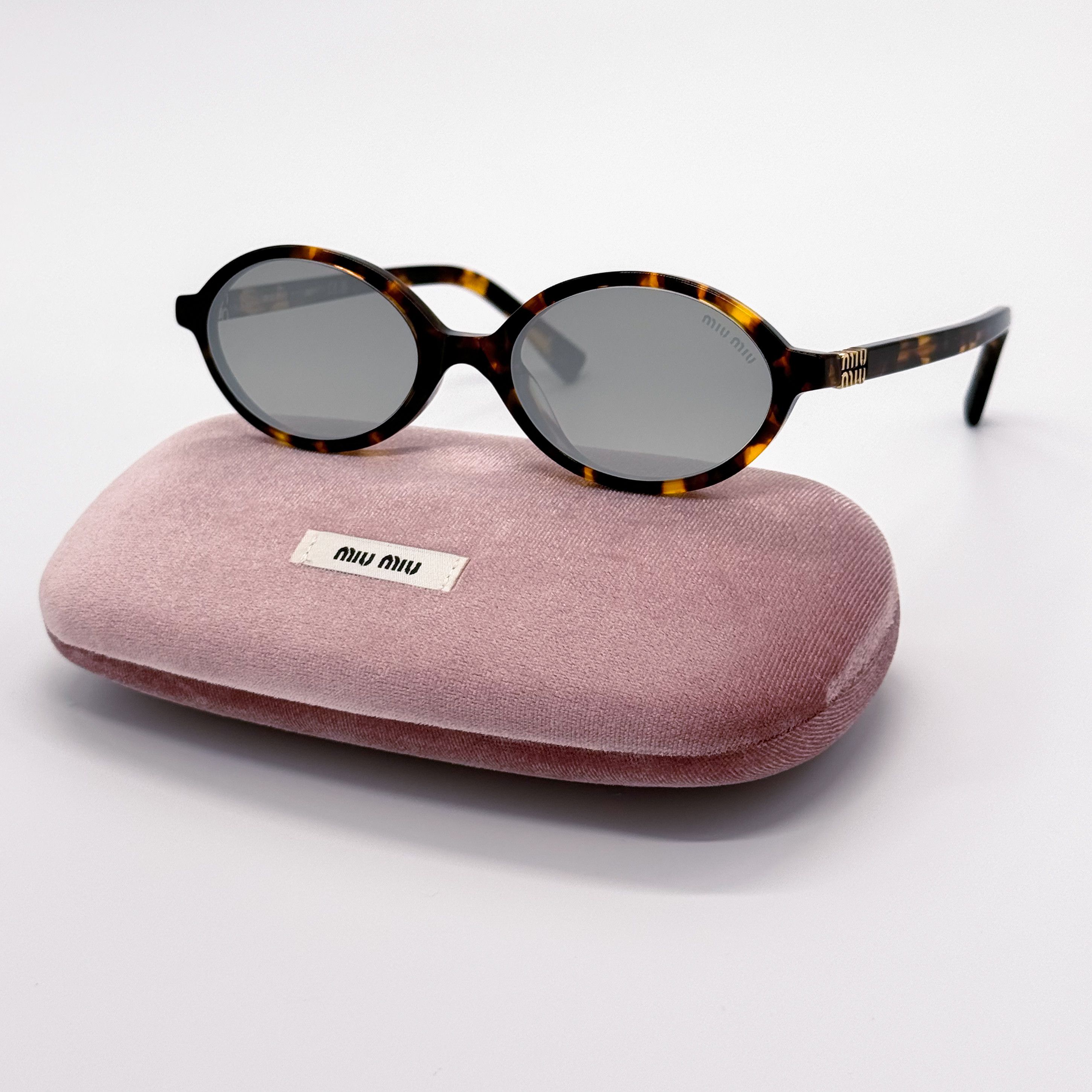 NEW MIU MIU SMU 04Z VAU07F OVAL SUNGLASSES MU04ZS VAU07F - 1