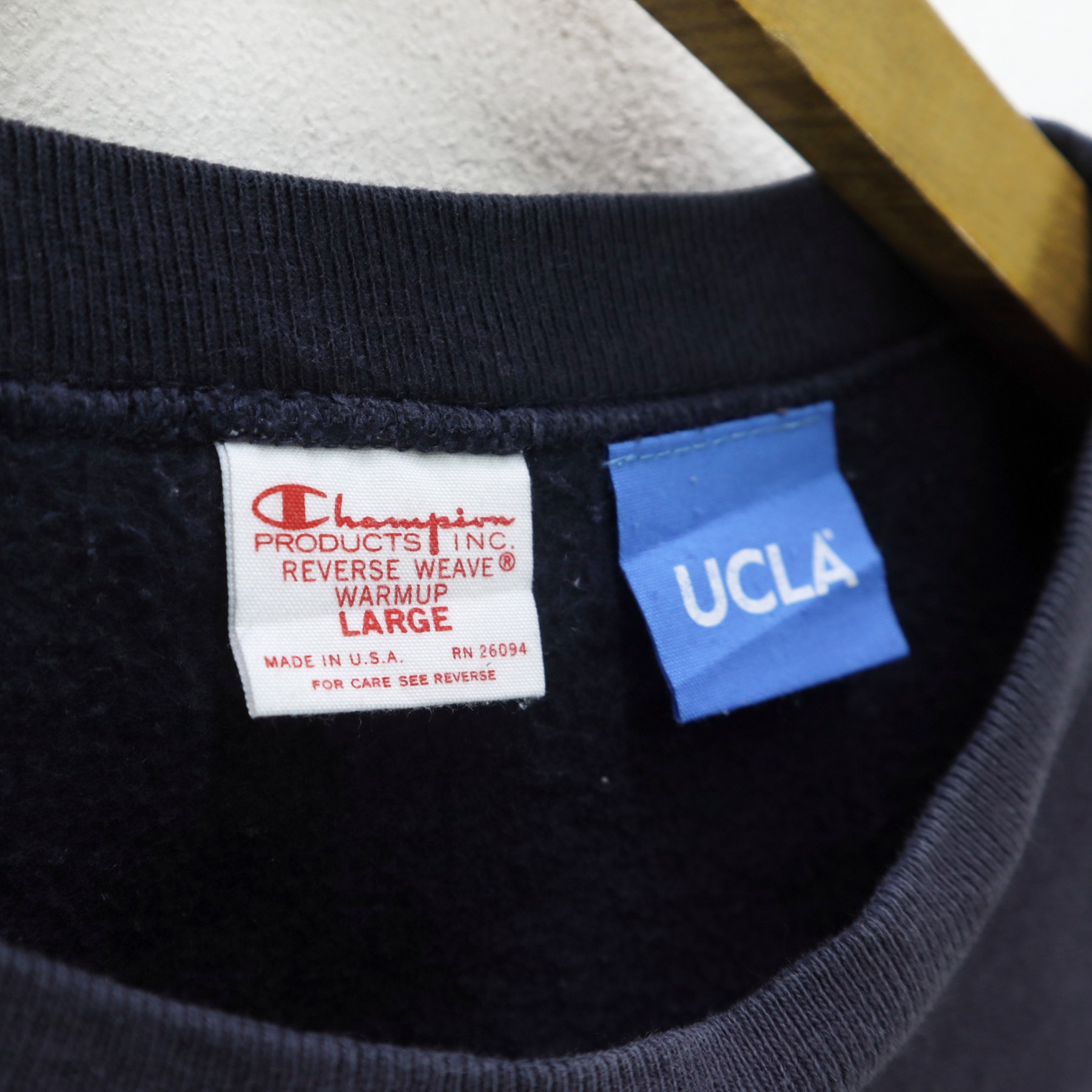 Vintage UCLA Bruins CHAMPION REVERSE Weave Crewneck Sweatshirt Pullover Jumper Big Logo Made In U.S.A - 4