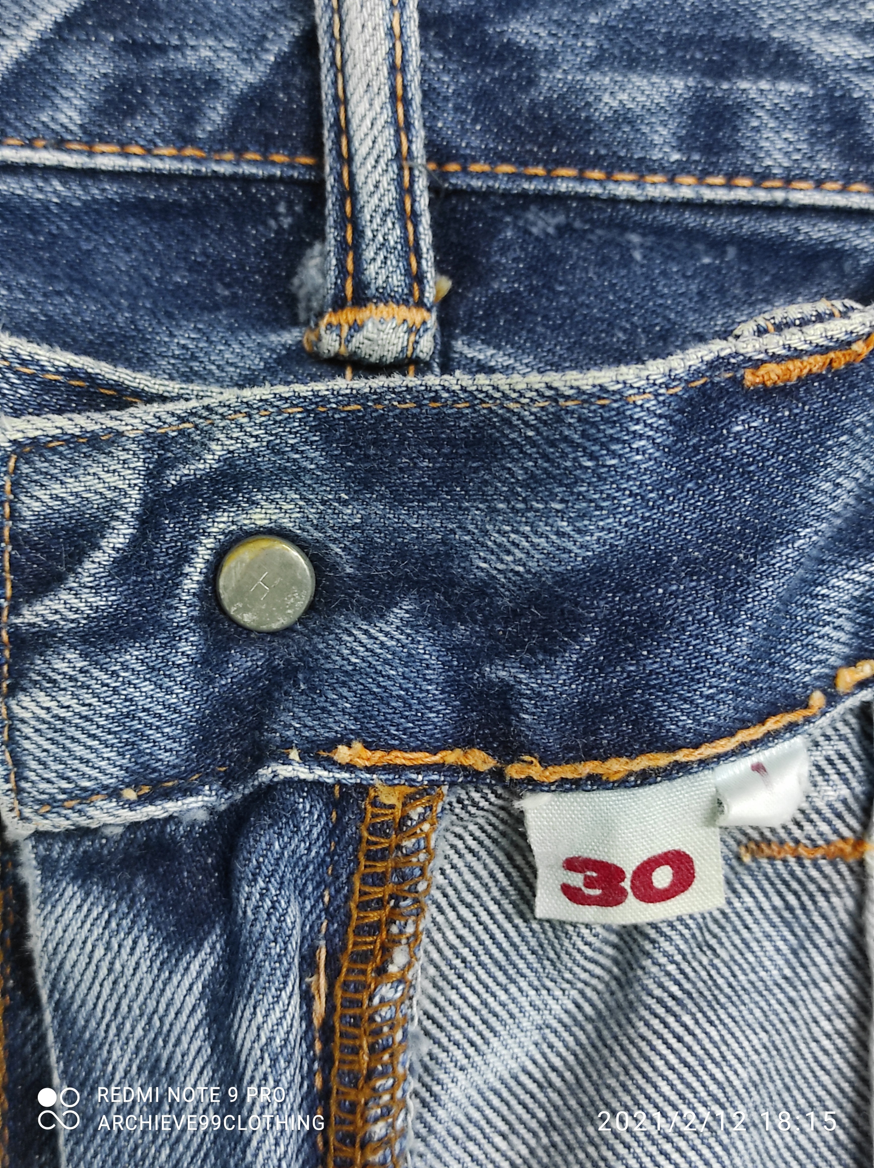 Hollywood Ranch Market - Blue Blue The Indigo Hand Made Reconstruction denim pants - 4